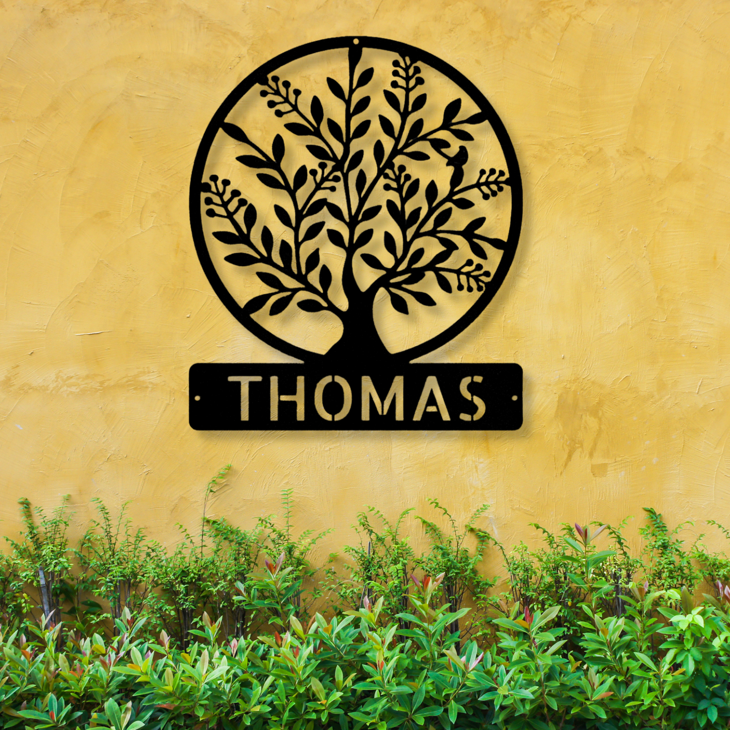 Custom Name Tree Metal Sign, Tree Metal Art, Tree of Life Art, Wall Decor, New Home Art, Last Name Decor Wedding Gift, Couples or Nature Art