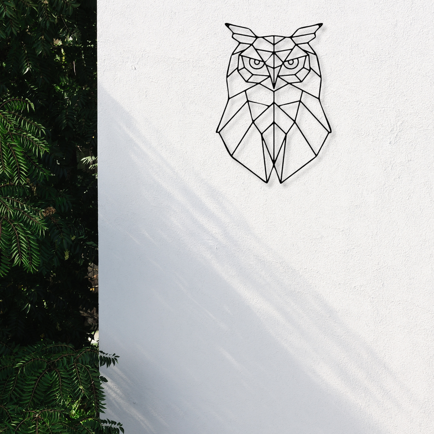 Geometric Owl, Metal Steel Sign, Geometric Animal, Woodland Nursery, Wildlife Metal Art, Kids Room Décor, Art room Decor, Animal Lover Gift