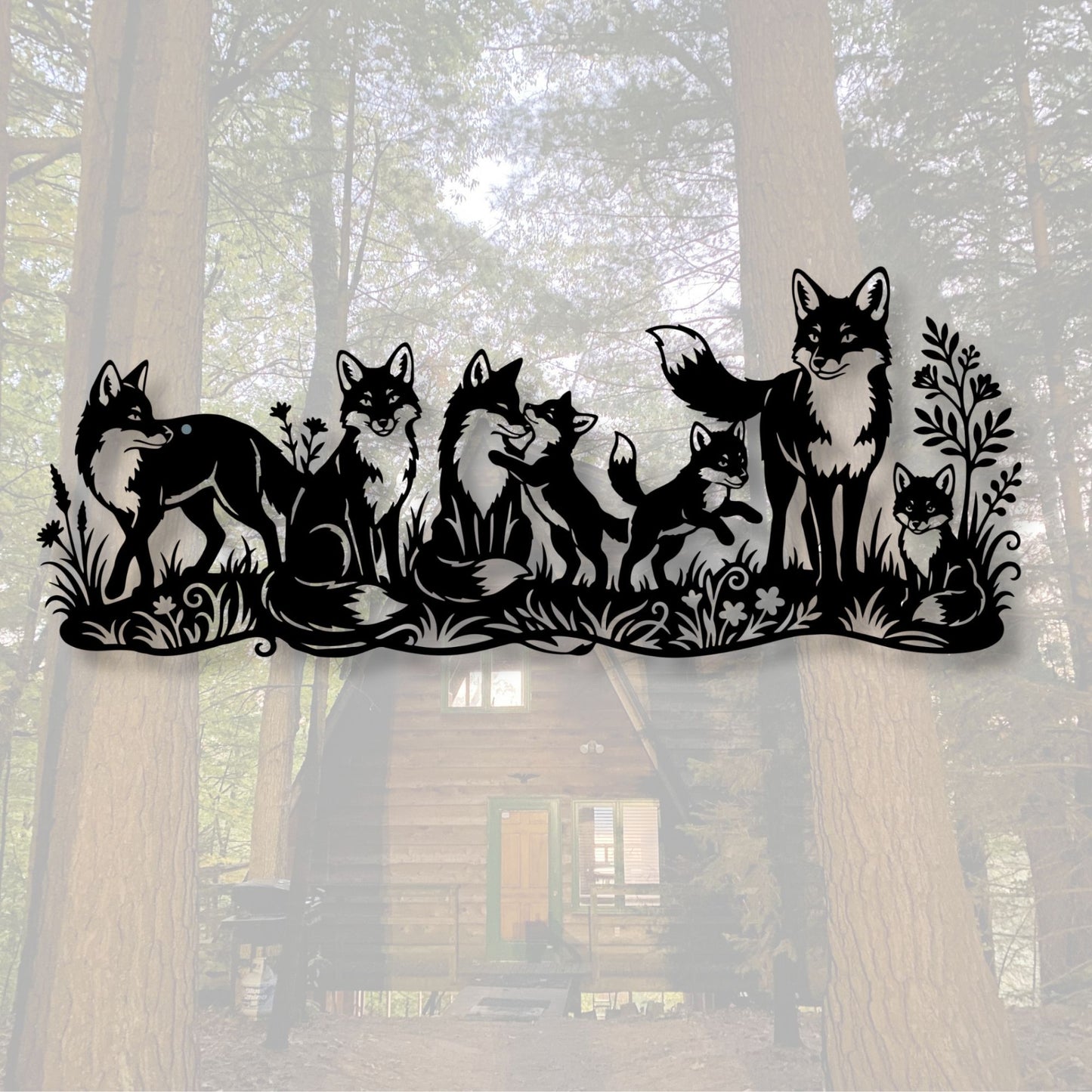 Fox Family Wall Art, Fox Wall Decor, Woodland Nursery Art, Fox Print, Animal Wall Art, Forest Decor, Fox Poster, Woodland Art Print