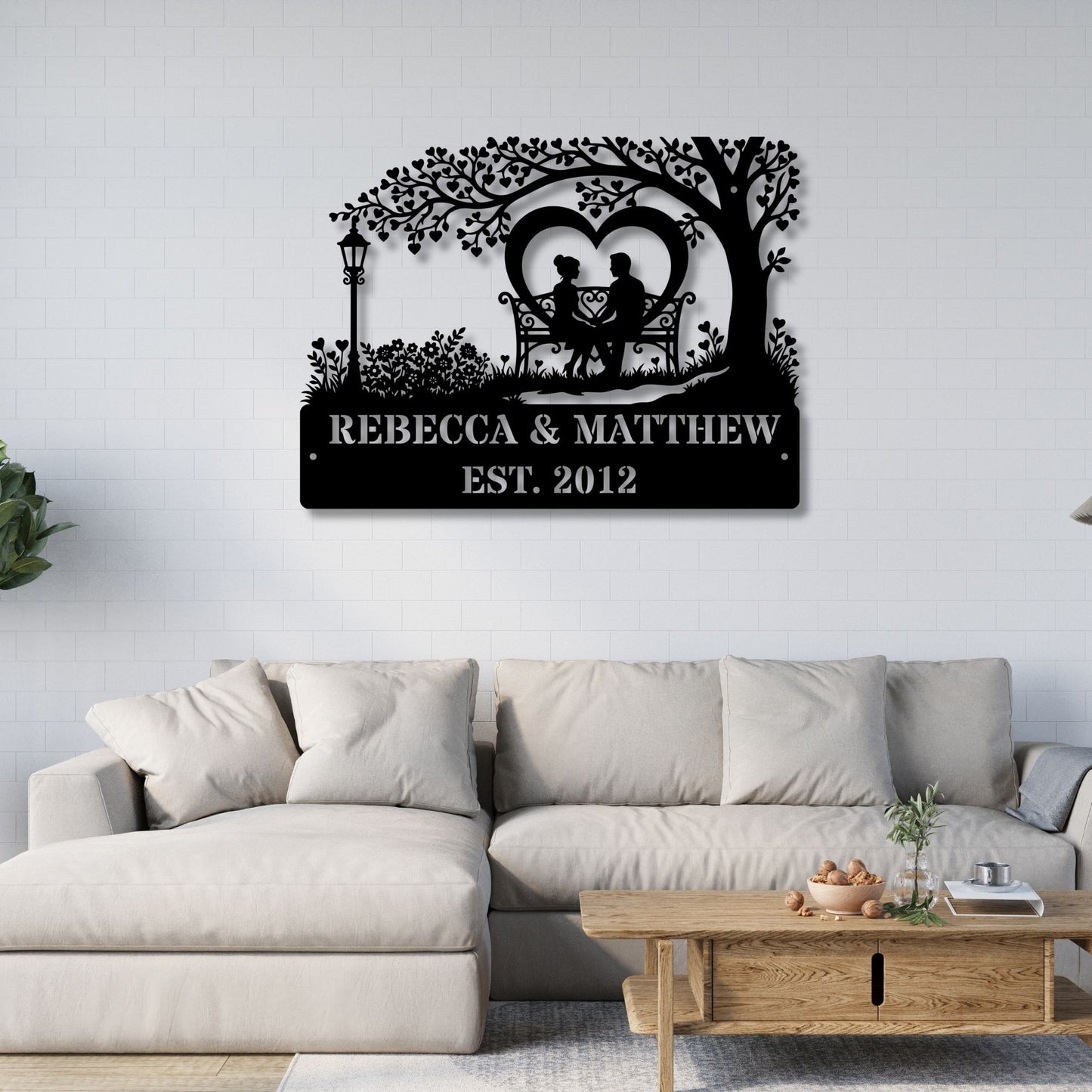 Personalized Couples Metal Sign, Custom Metal Wall Art, Anniversary Gift, Wedding Gift, Mr and Mrs Sign, Home Decor, Romantic Gift Idea