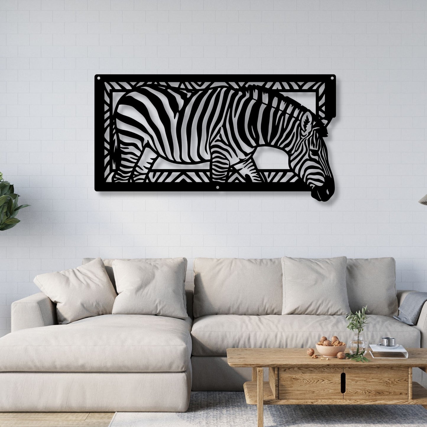 Abstract Zebra Metal Sign, Zebra Wall Art, Safari Decor, Animal Metal Wall Art, Modern Home Decor, African Wall Decor, Zebra Decoration