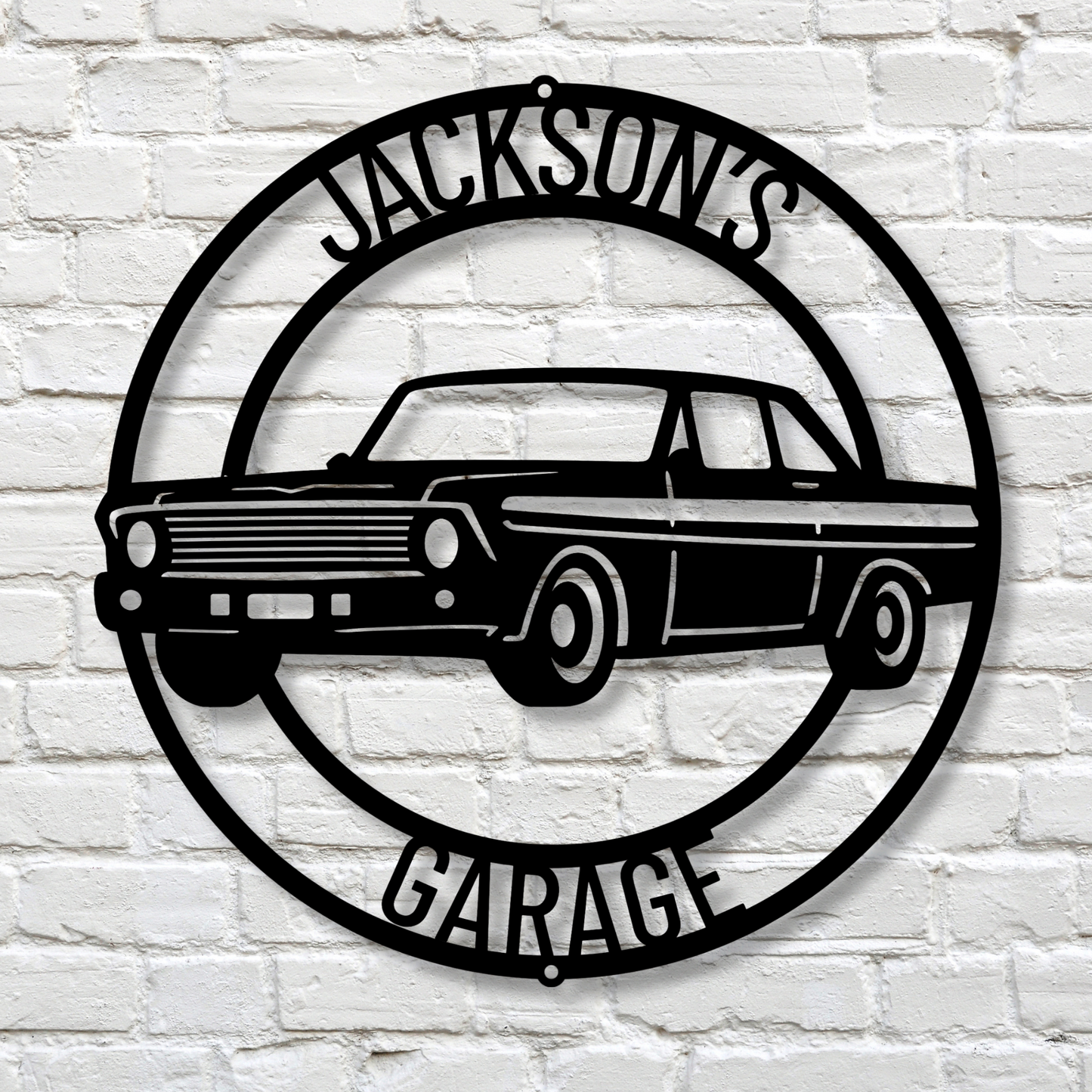 Personalized Metal Garage Sign, Custom Garage Decor, Metal Wall Art, Workshop Sign, Gift for Men, Personalized Gift