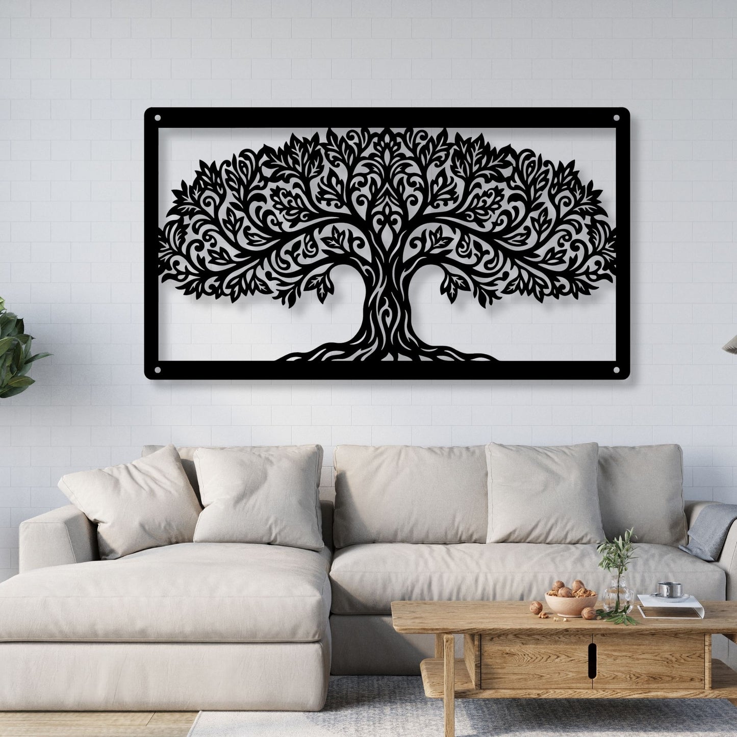 Tree of Life Metal Wall Art, Tree of Life Decor, Metal Tree Wall Hanging, Nature Wall Art, Spiritual Home Decor, Rustic Metal Art