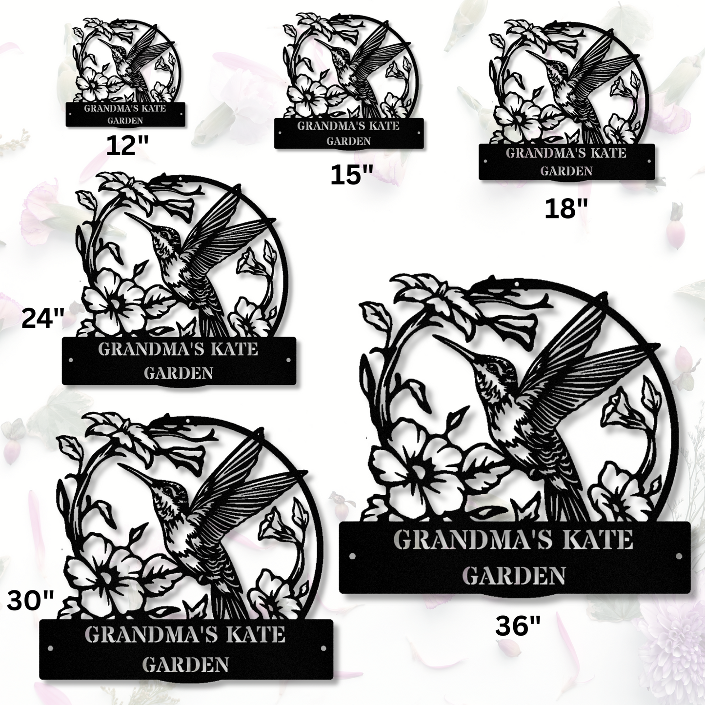 Garden Wall Art,Personalized Garden Sign Name,Garden Metal Sign,Custom Garden Wall Decor,Garden Gate Sign,Grandma's Garden Sign