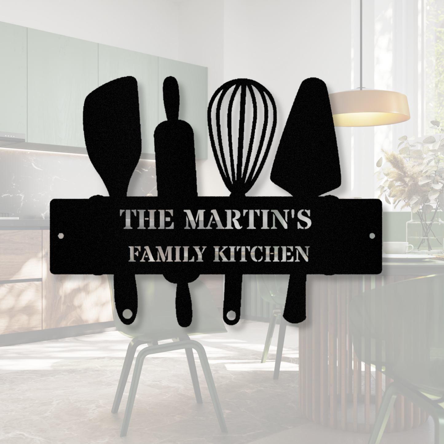 Personalized Kitchen Metal Sign, Custom Name Kitchen Sign, Kitchen Signs Decor,  Nana's Kitchen, Mother's Day Gift, Kitchen Wall Sign