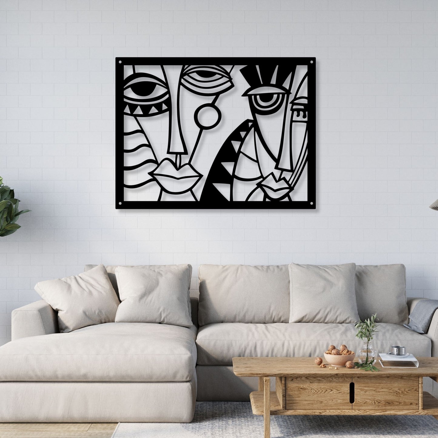 Picasso Style Faces Wall Art, Abstract Face Print, Cubism Wall Decor, Modern Line Art, Picasso Face Art, Minimalist Portrait Artwork