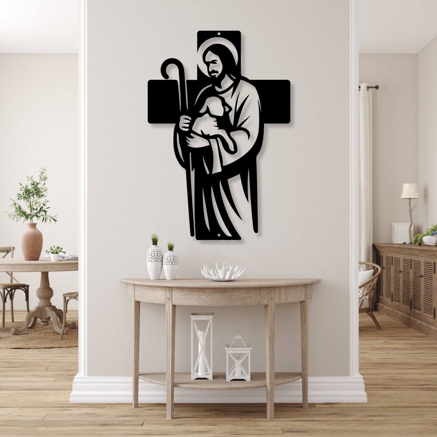 Good Shepherd Wall Art Sign, Christian Wall Decor,