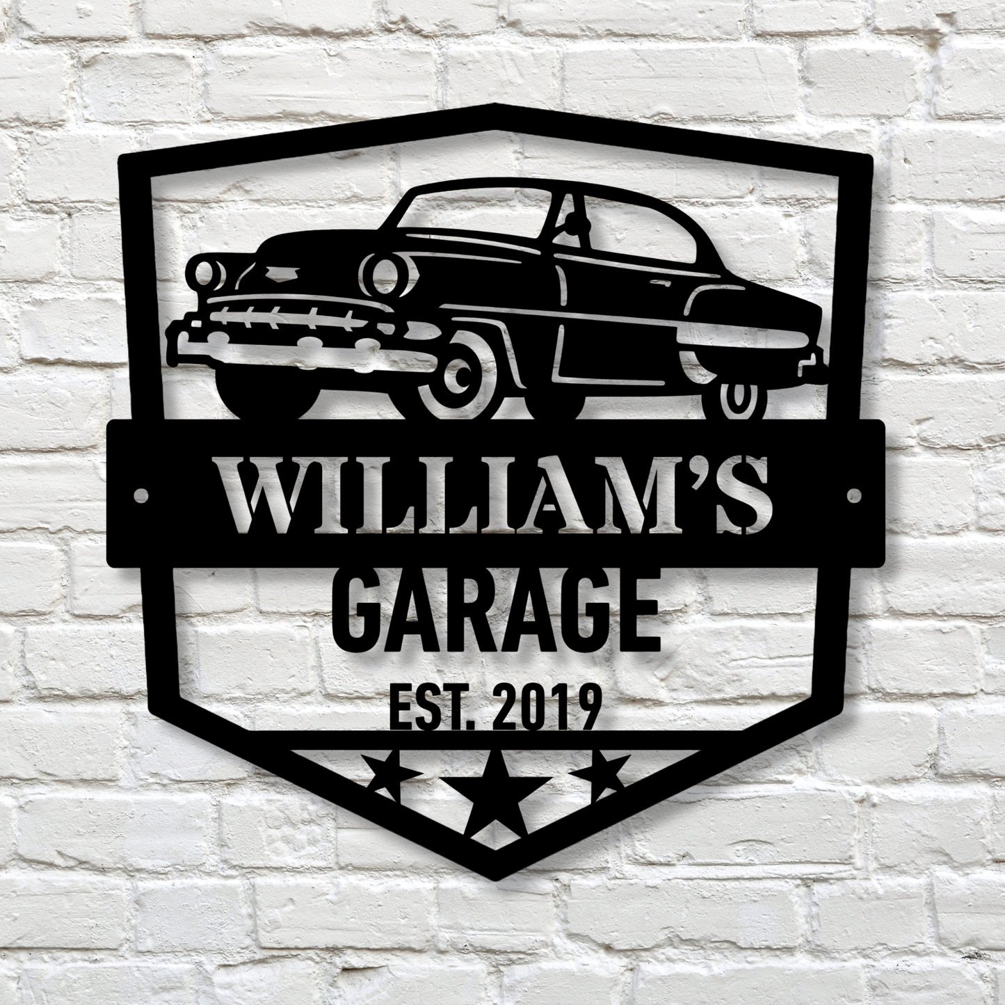 Personalized Garage Metal Sign, Vintage Car Metal Sign, Father's Day Gift, Auto Shop MEtal Sign, Mechanic Gift