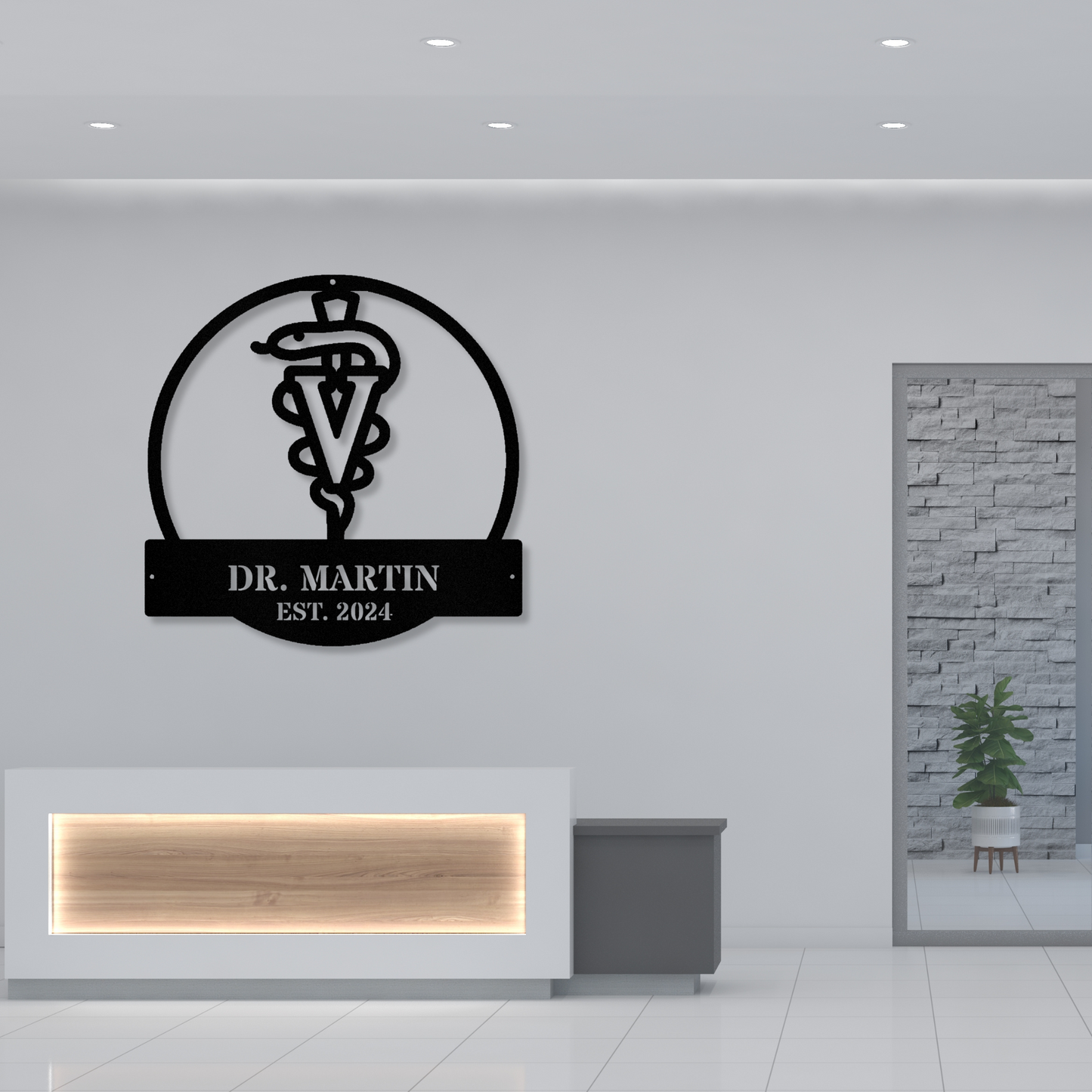 Customized Veterinarian Metal Sign, Vet Office Wall Decor, Personalized Veterinary Gift, Veterinarian Doctor Metal Sign,