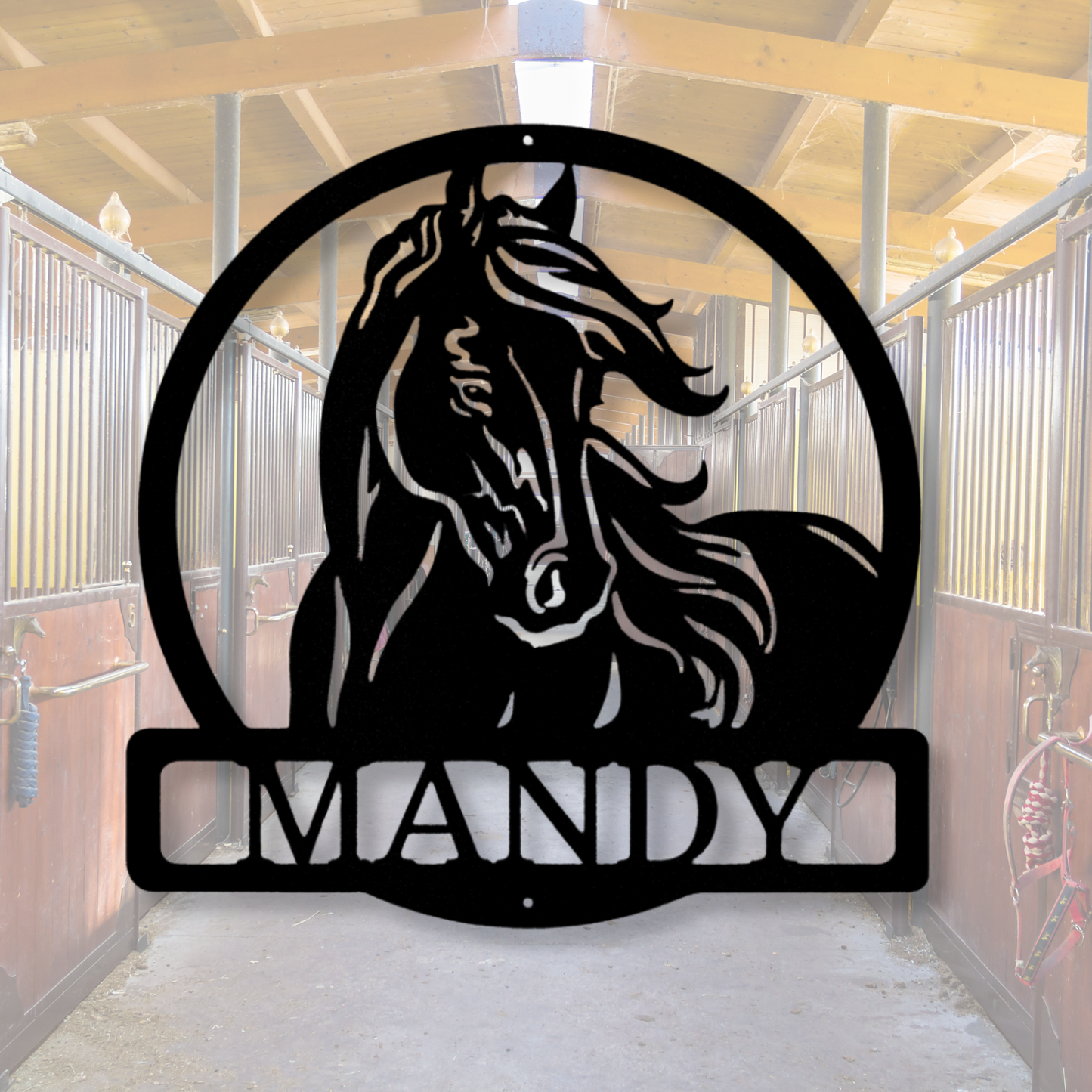 Horse Metal Ranch Sign, Family Name Sign, Custom Horse Sign, Metal Ranch Sign, Horse Ranch Sign, Farmhouse Decor Monogram, Horse Lover Gift