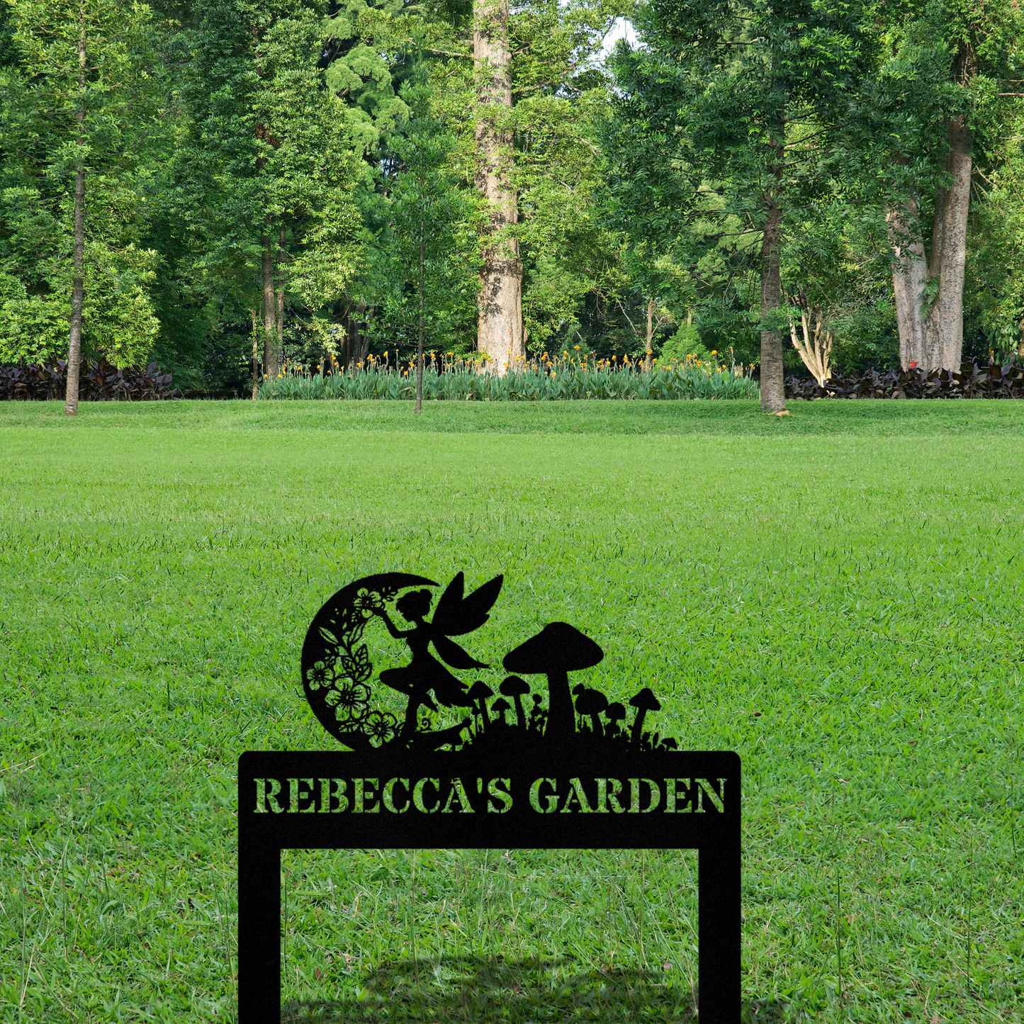 Custom Fairy Garden Metal Sign, Garden Metal Decor, Yard Sign, Mom Nana Gift, Outdoor Garden Decor, Fairy Themed Garden Stake Gardening Gift