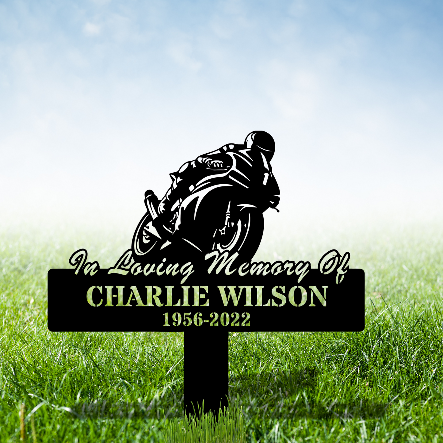 Custom Biker Metal sign