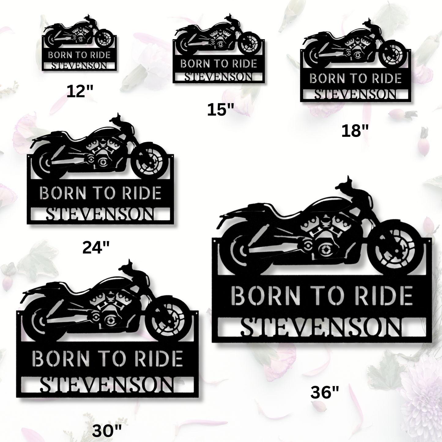 Motorbike Metal Sign, Garage Sign, Gift for Papa, Personalized Father’s Day Sign, Workshop Monogram Bike Shop Sign, Small Business Sign