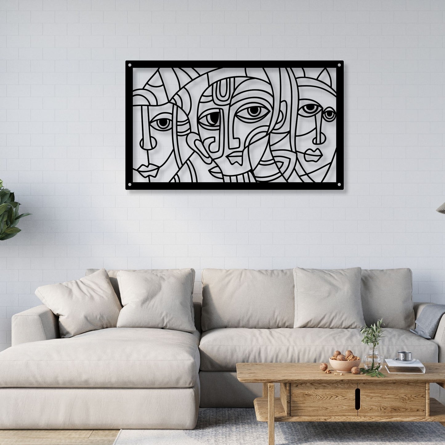 Abstract Picasso Face Wall Art, Picasso Print, Modern Line Art, Minimalist Face Art, Cubist Wall Decor, Contemporary Art Print