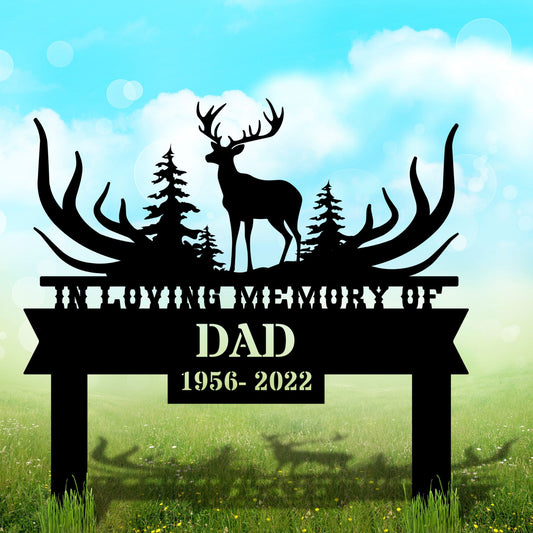 Personalized Hunter Memorial Metal Sign, Custom Hunting Tribute, Memorial Wall Art, Remembrance Decor, Hunter Gift Ideas