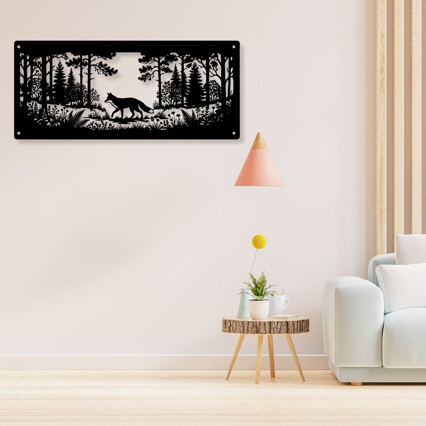 Fox wall art decor, fox print, woodland animal art, forest home decor, rustic fox poster, wildlife artwork, nursery wall decor gift