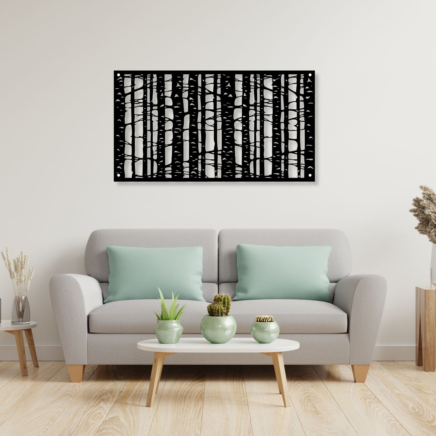 Birch Tree Metal Art Decor, Metal Wall Art, Rustic Home Decor, Nature Wall Art, Woodland Decor, Forest Farmhouse Wall Hanging, Gift Idea