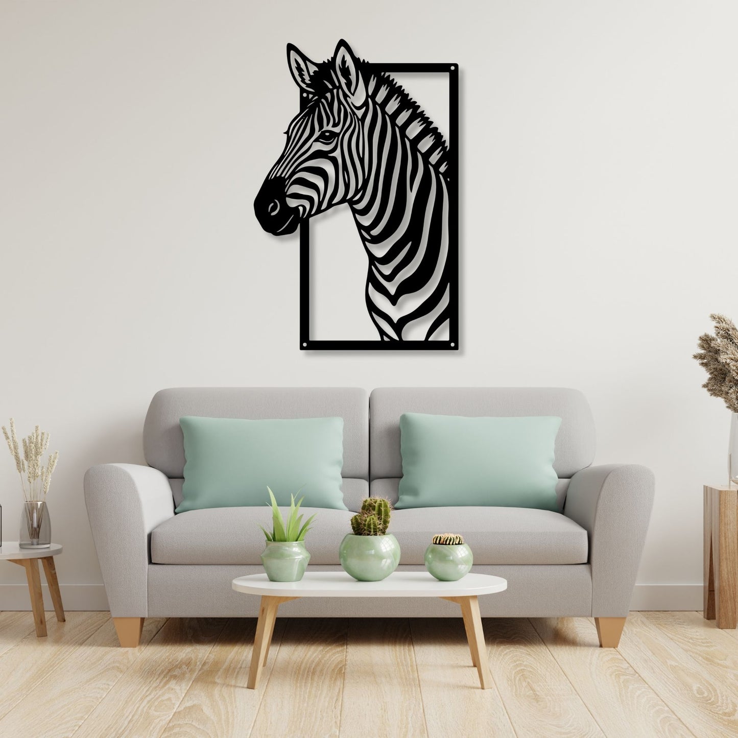 Minimalist Zebra Metal Sign, Zebra Wall Art, Safari Home Decor, Animal Metal Wall Art, Wildlife Decor, Modern Minimalist Sign Gift