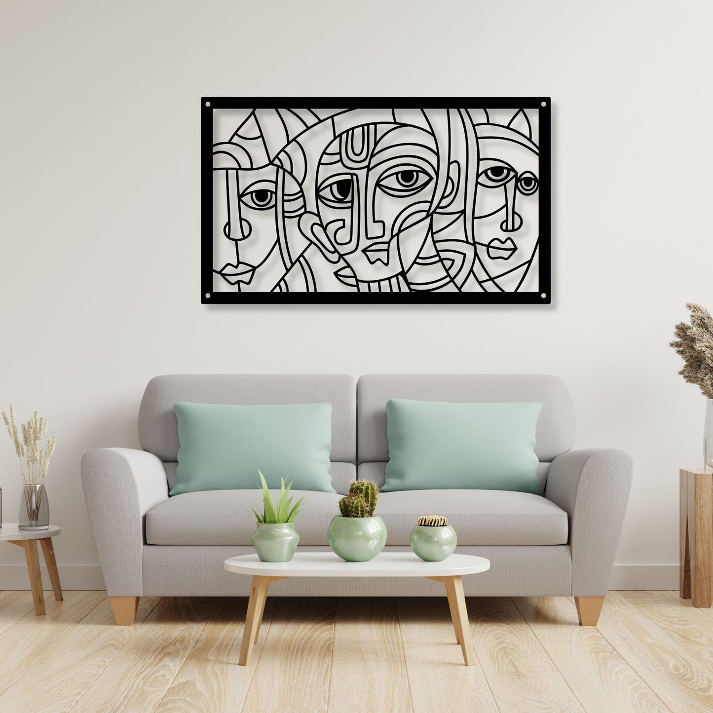 Abstract Picasso Face Wall Art, Picasso Print, Modern Line Art, Minimalist Face Art, Cubist Wall Decor, Contemporary Art Print