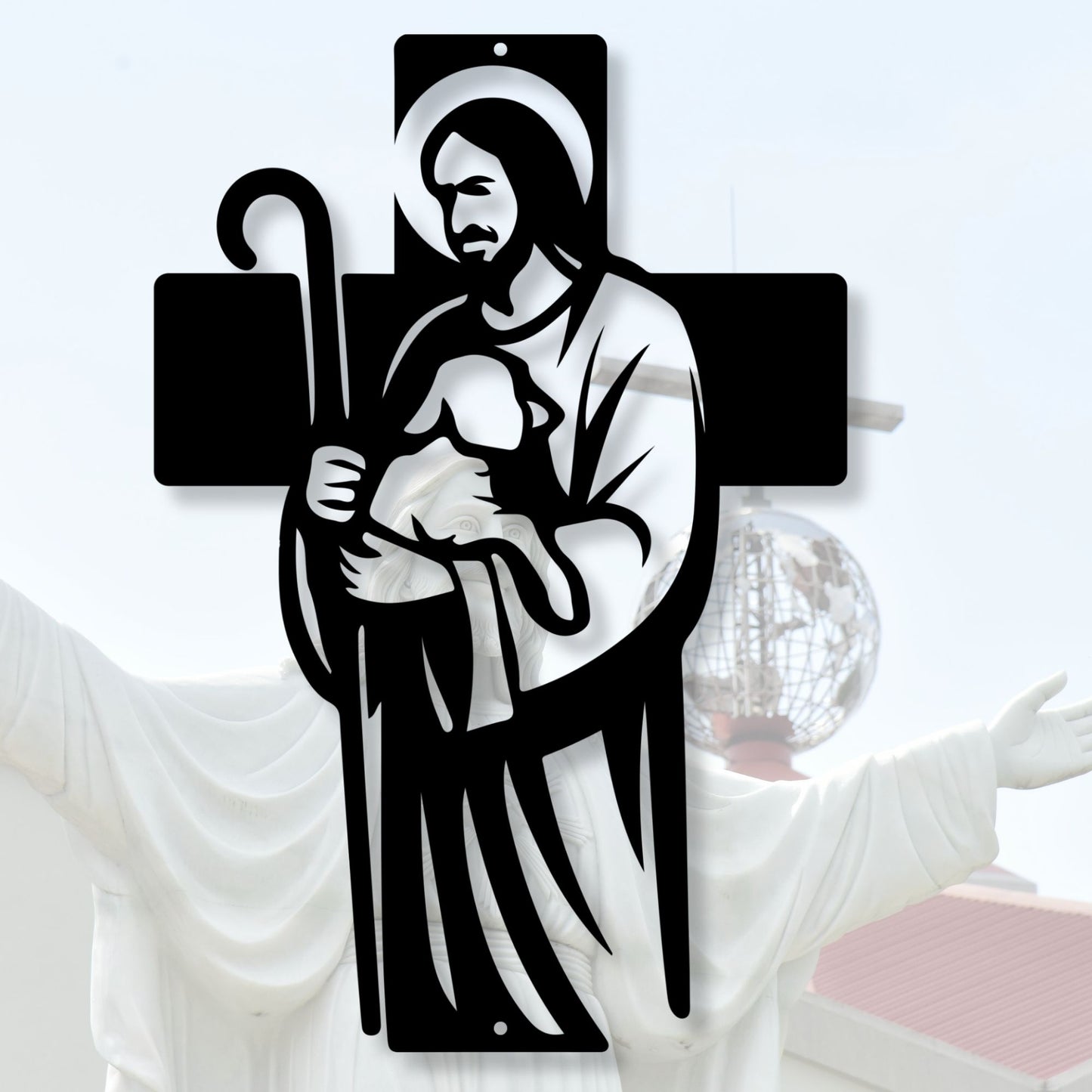 Good Shepherd Wall Art Sign, Christian Wall Decor,