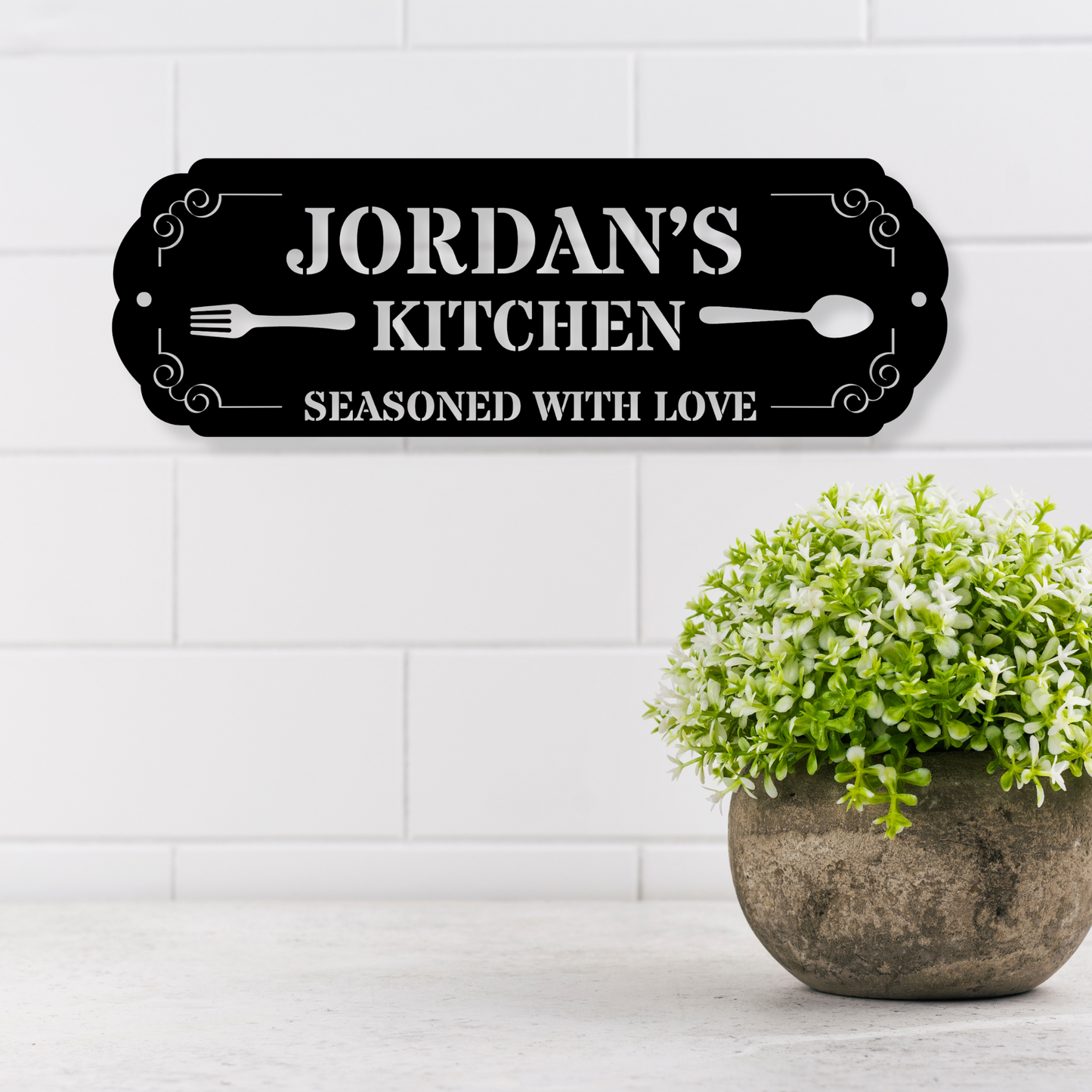 Personalized Kitchen Signs, Custom Kitchen Gifts, Custom Metal Sign for Kitchen,  Kitchen Wall Decor, Nana Mothers Day Gift, Custom Kitchen Sign