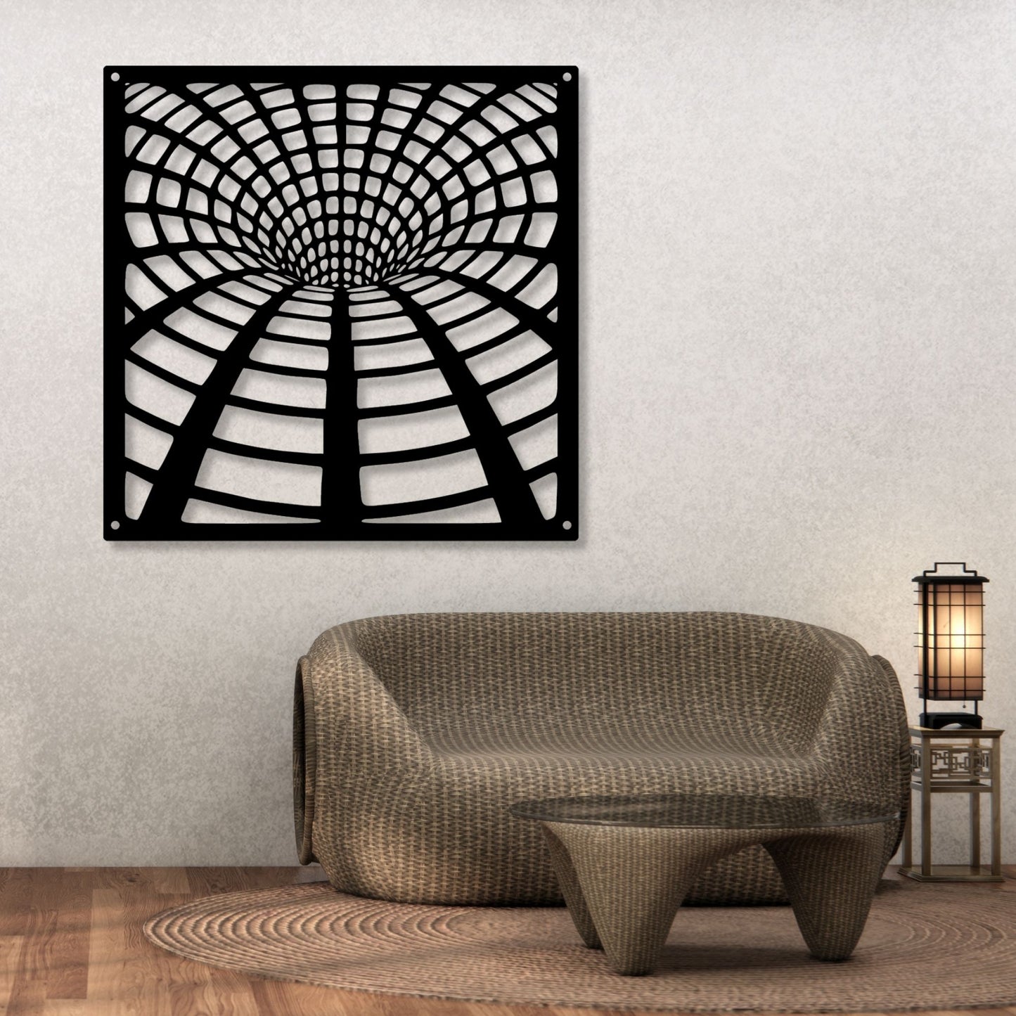 Vortex Geometric Metal Wall Art, Geometric Wall Art, Modern Metal Wall Decor, Abstract Metal Sign, Contemporary Home Decor Gift
