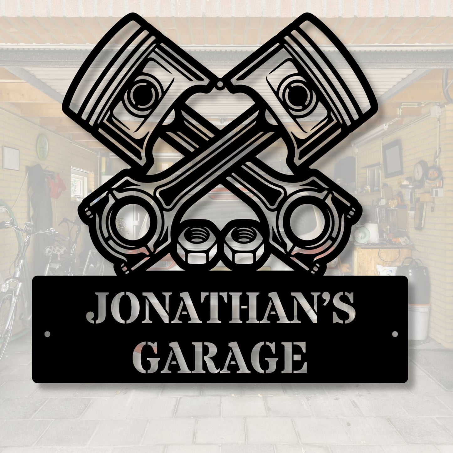 Personalized Garage Metal Sign, Custom Metal Sign, Garage Decor, Man Cave Sign, Metal Wall Art, Workshop Gift, Car Enthusiast Decor