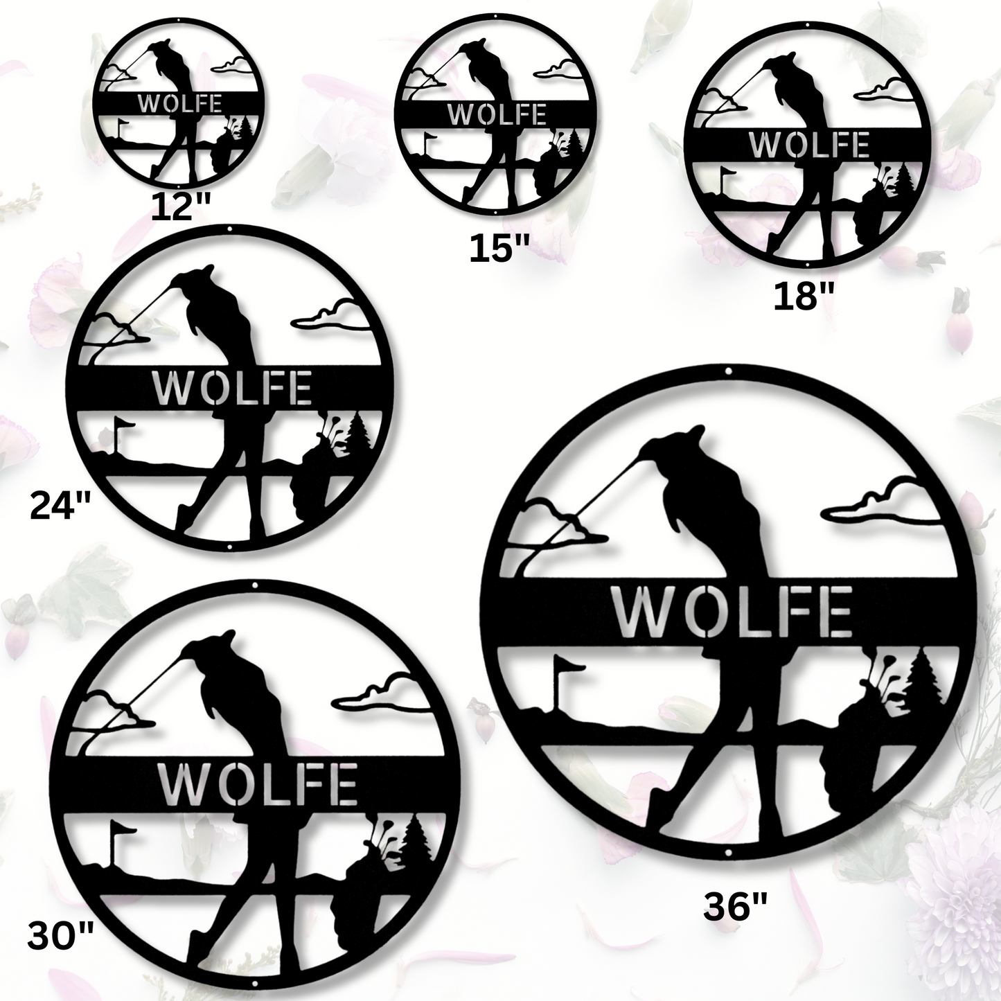 Custom Lady Golfer Name  Metal Sign, Swinging Lady Golfer Metal Art, Sports Wall Decor, Personalized Gift For Her, Birthday Gift From Loving Husband.