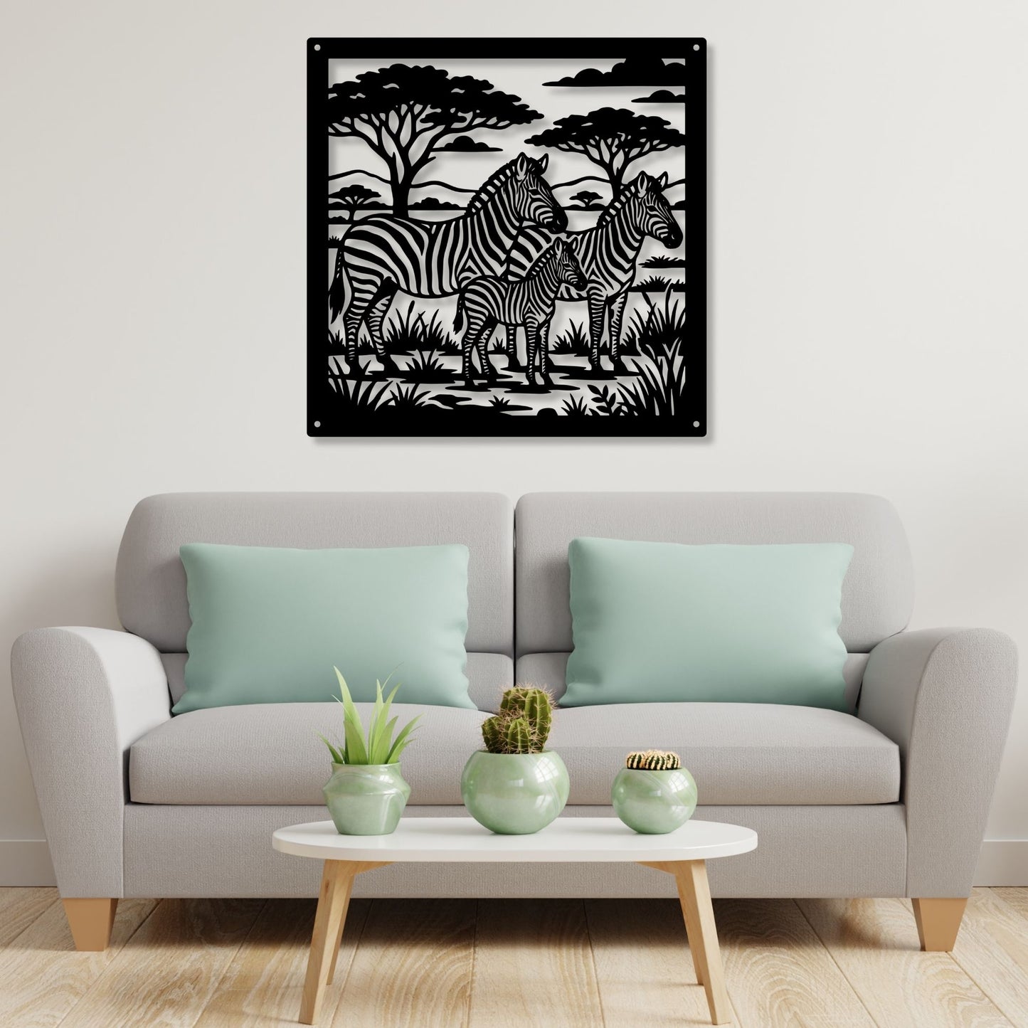 African Zebra Metal Wall Art, Safari Animal Metal Sign, Zebra Stripes Home Decor, African Wildlife Wall Hanging, Nature Lover Gift, Savannah Silhouette