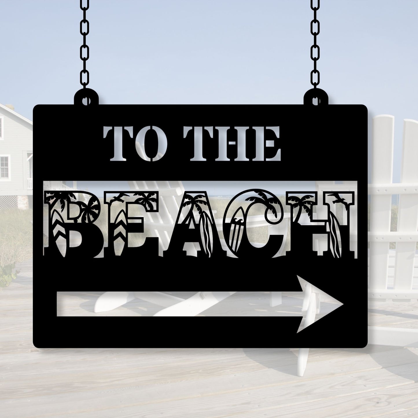Beach metal sign, beach wall art, coastal decor, beach house decor, nautical sign, ocean wall art