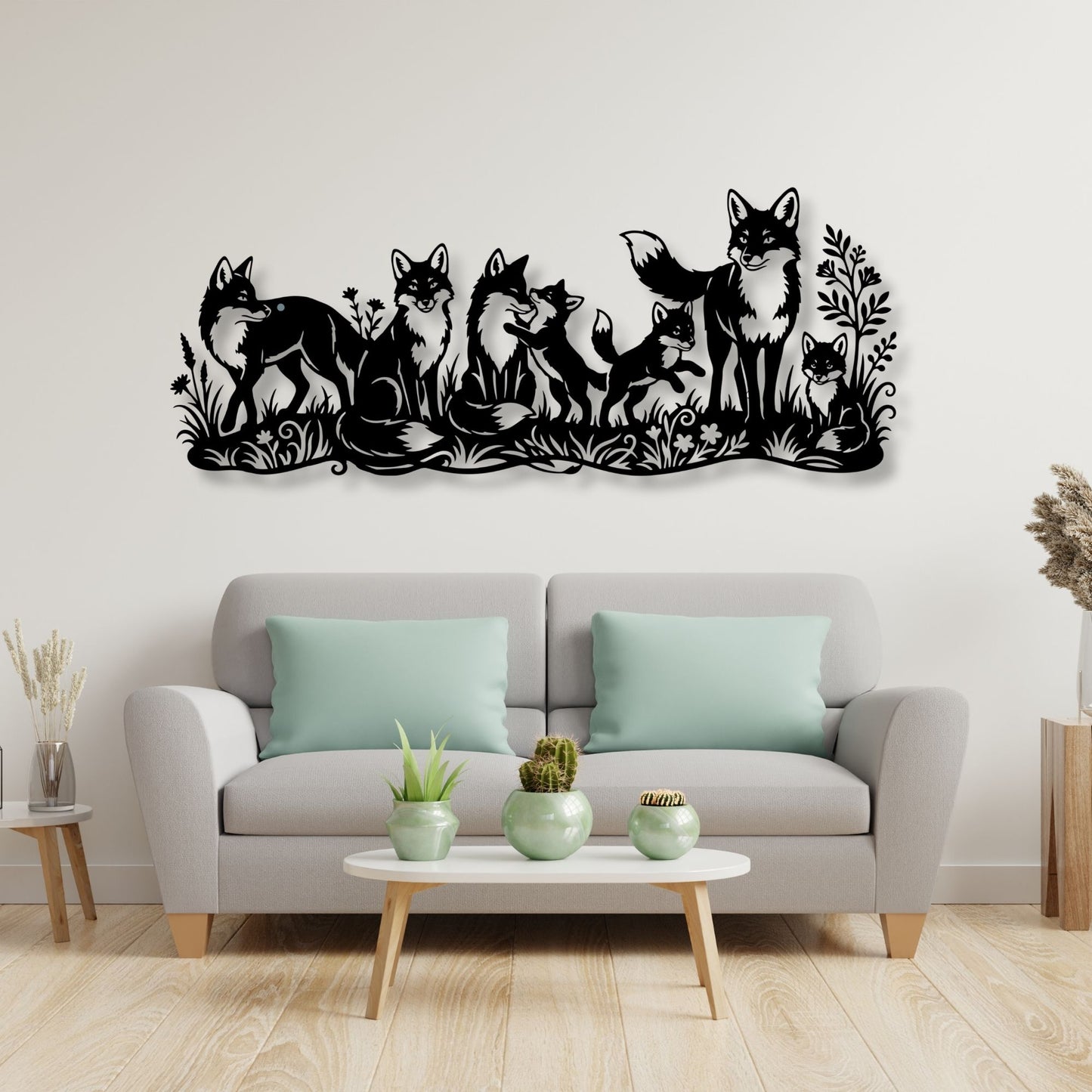Fox Family Wall Art, Fox Wall Decor, Woodland Nursery Art, Fox Print, Animal Wall Art, Forest Decor, Fox Poster, Woodland Art Print