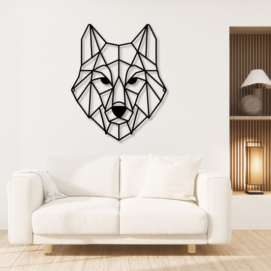 Wolf metal wall art, wolf wall decor, metal wolf art, animal wall art, wildlife home decor, rustic cabin decor, nature wall hanging