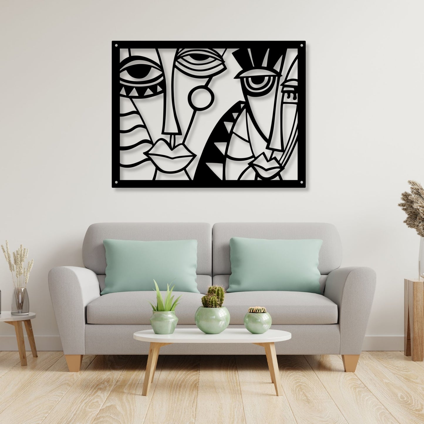 Picasso Style Faces Wall Art, Abstract Face Print, Cubism Wall Decor, Modern Line Art, Picasso Face Art, Minimalist Portrait Artwork