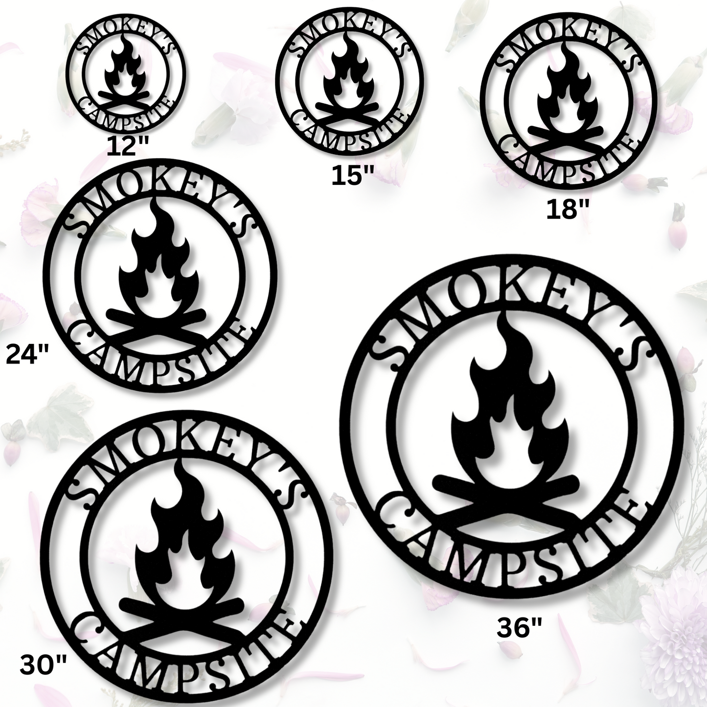 Custom Campfire Metal  Sign, Personalized Campfire Metal Art, Campfire Metal Art Sign, Wedding Gift For Outdoorsy Couple, Ultimate Outdoor Decor.