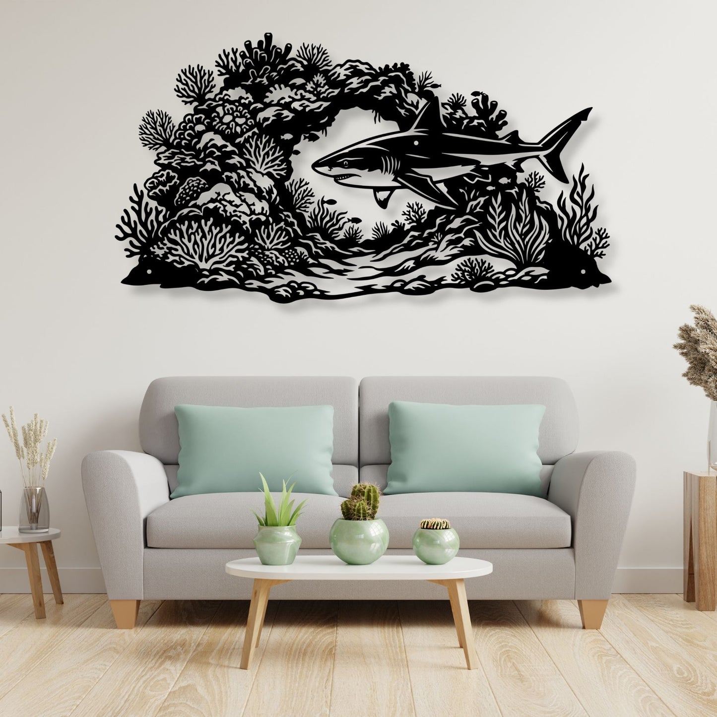 Marine life metal wall art, ocean wall decor, nautical home art, sea life sculpture, coastal beach house decor, fish whale dolphin art