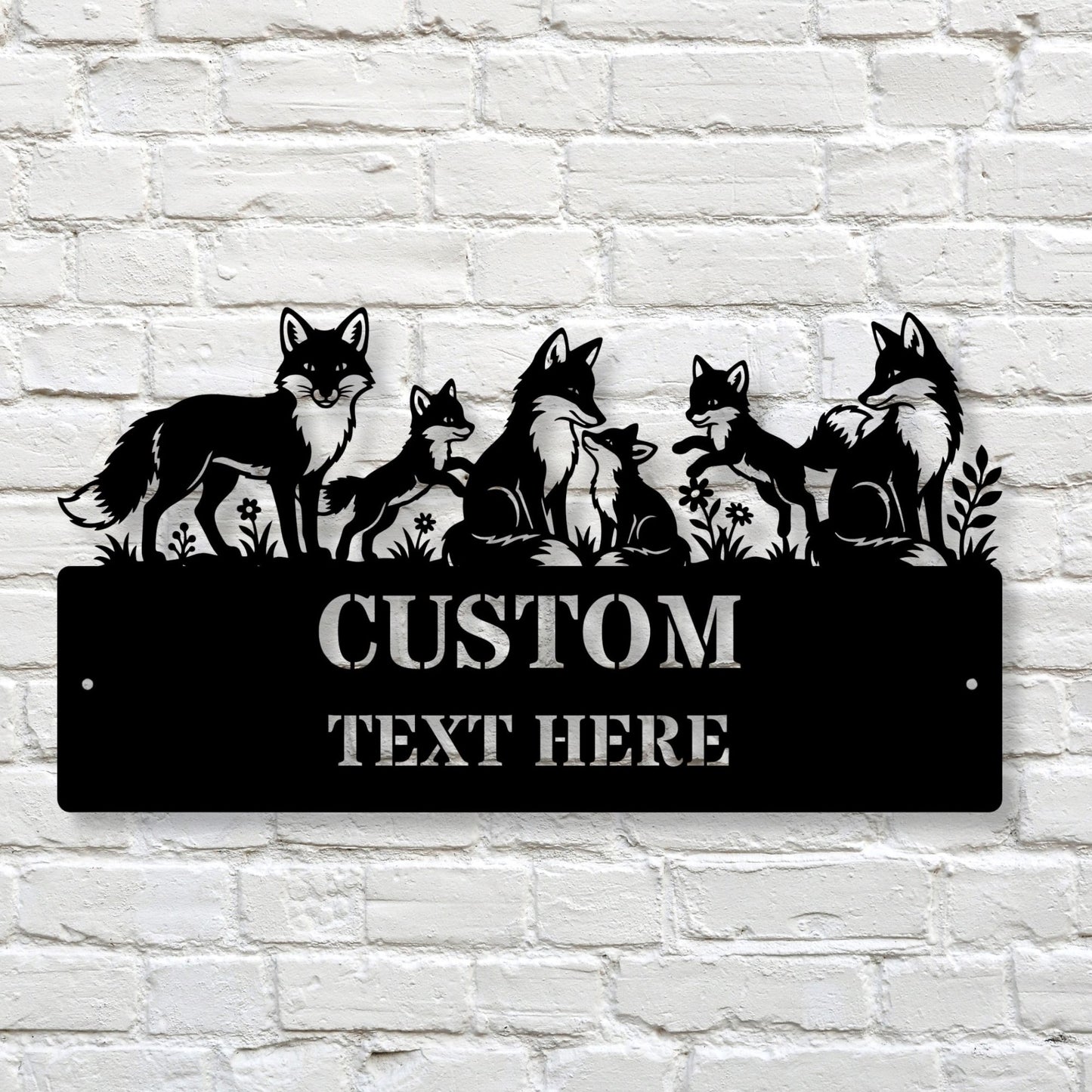 Fox Custom Metal Wall Art, Fox Wall Decor, Wildlife Metal Art, Animal Wall Hanging, Rustic Fox Decor, Farmhouse Wall Art, Fox Gift
