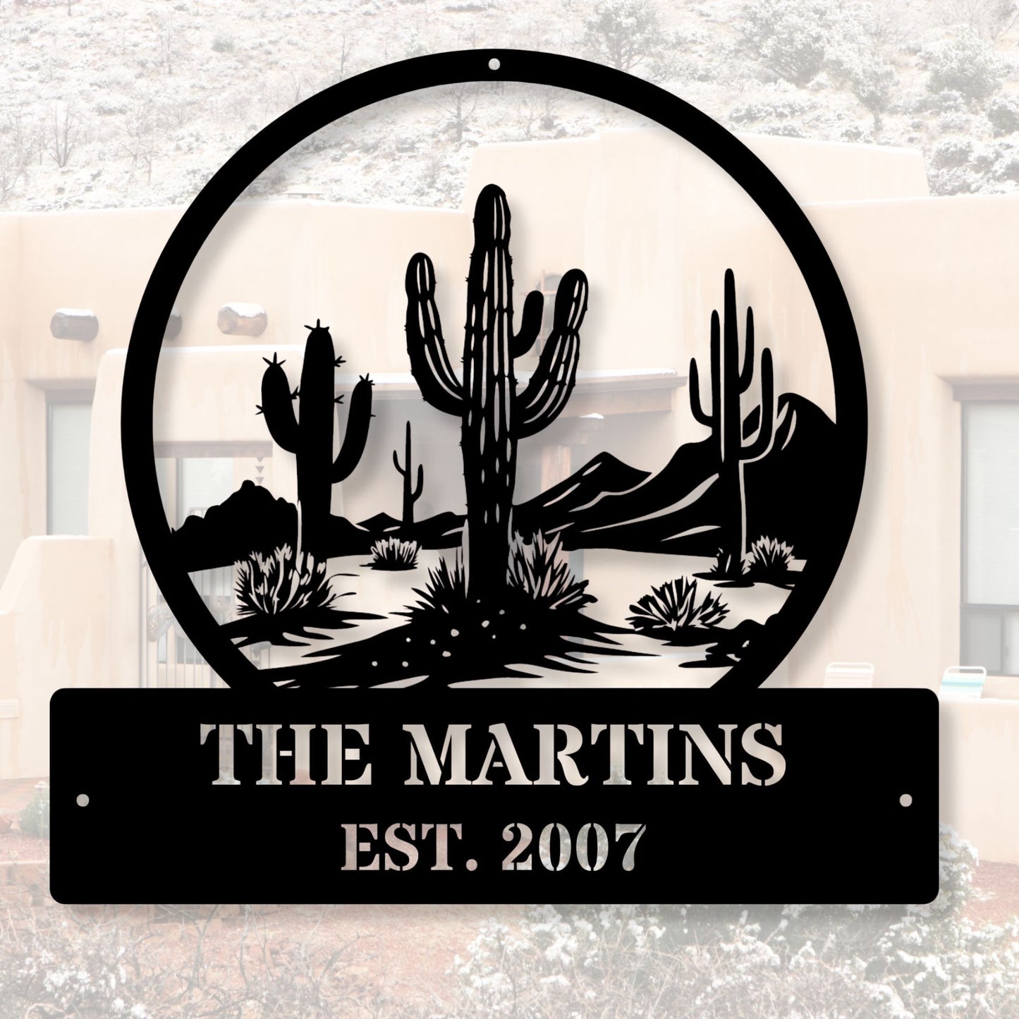 Custom Desert Wall Metal Art, Southwestern Decor, Desert Metal Art, Western Wall Decor, Cactus Metal Art, Rustic Home Decor Gift