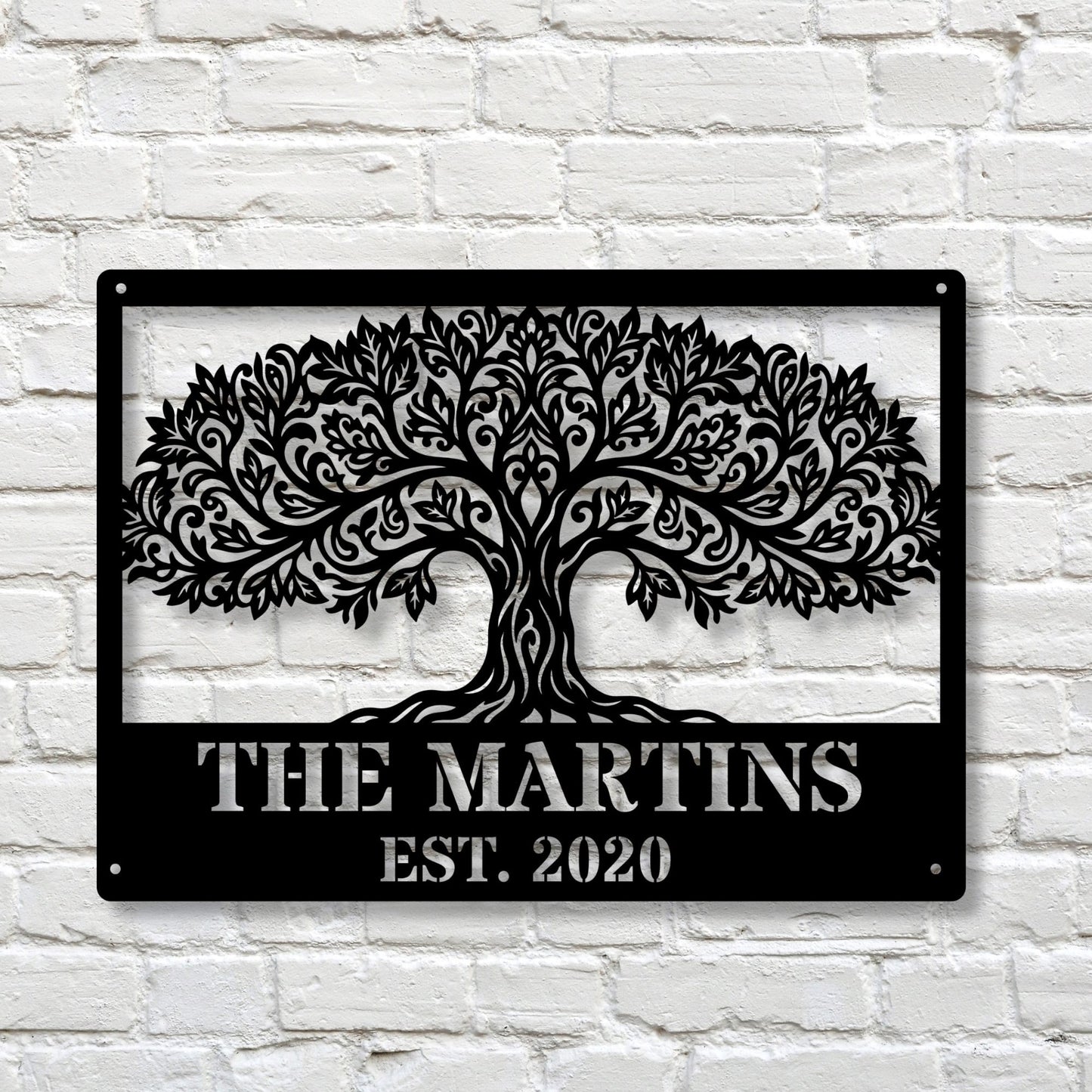 Custom Tree of Life Metal Wall Art, Tree Wall Decor, Metal Tree Art, Nature Wall Art, Rustic Home Decor, Personalized Metal Wall Hanging
