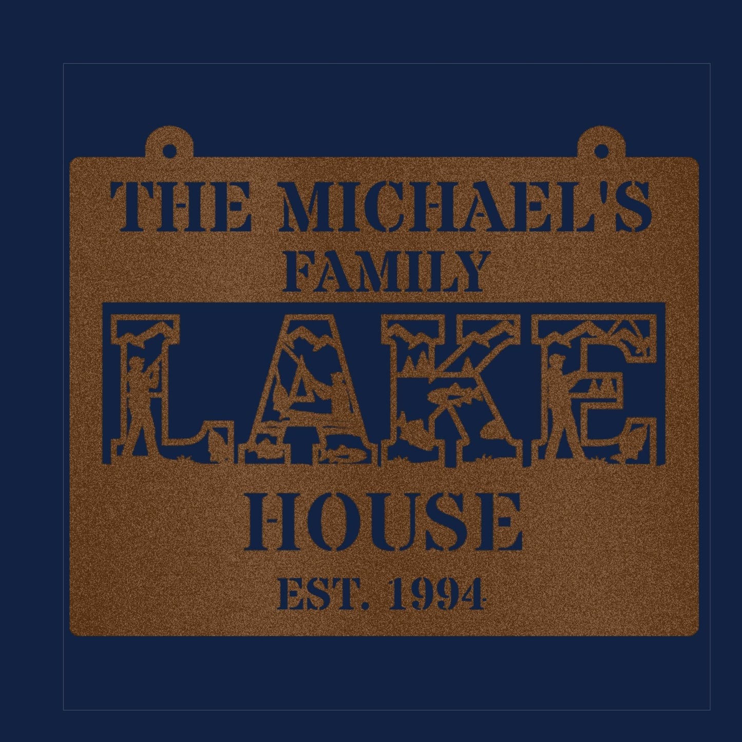 Personalized Lake House Metal Sign, Custom Lake Sign, Lake House Decor,  Cabin Sign, Lake Home Gift