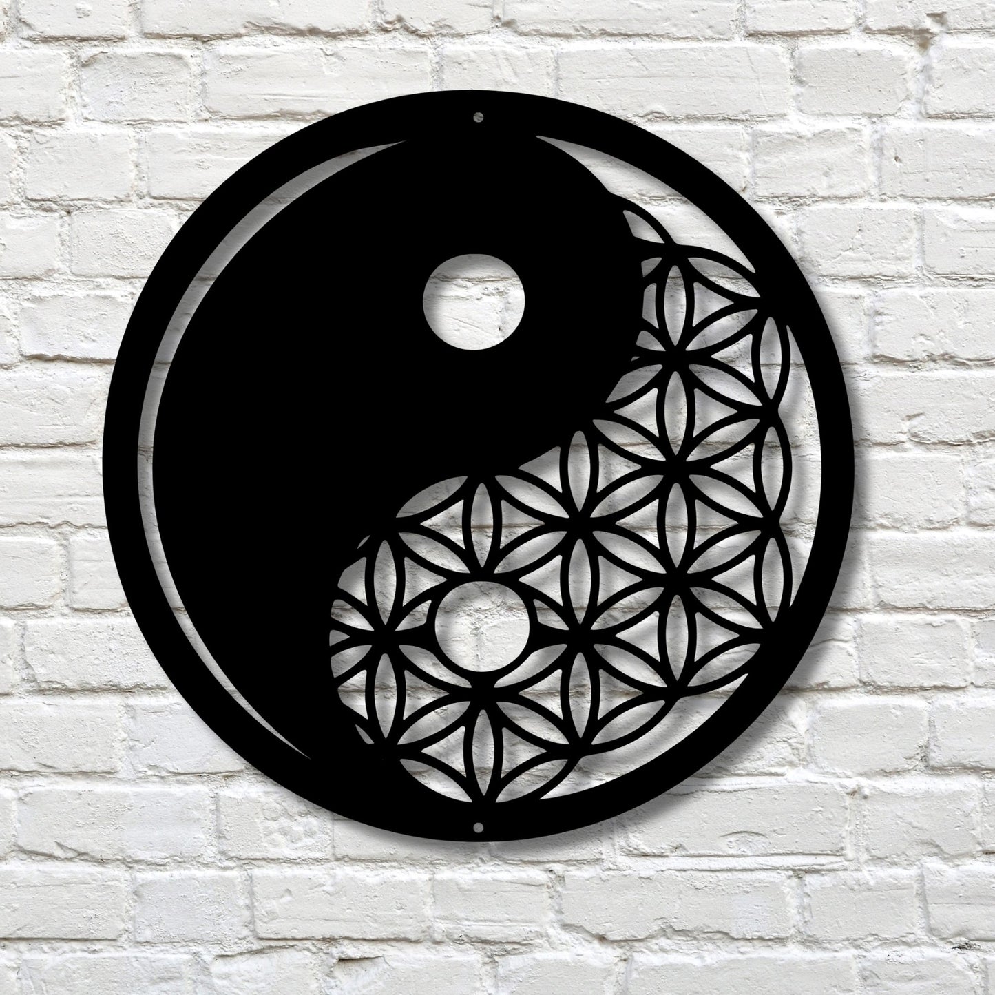 Yin Yang Metal Wall Art, Zen Metal Wall Decor, Modern Metal Sign, Spiritual Home Decor, Minimalist Living Room Art, Balance Harmony Gift