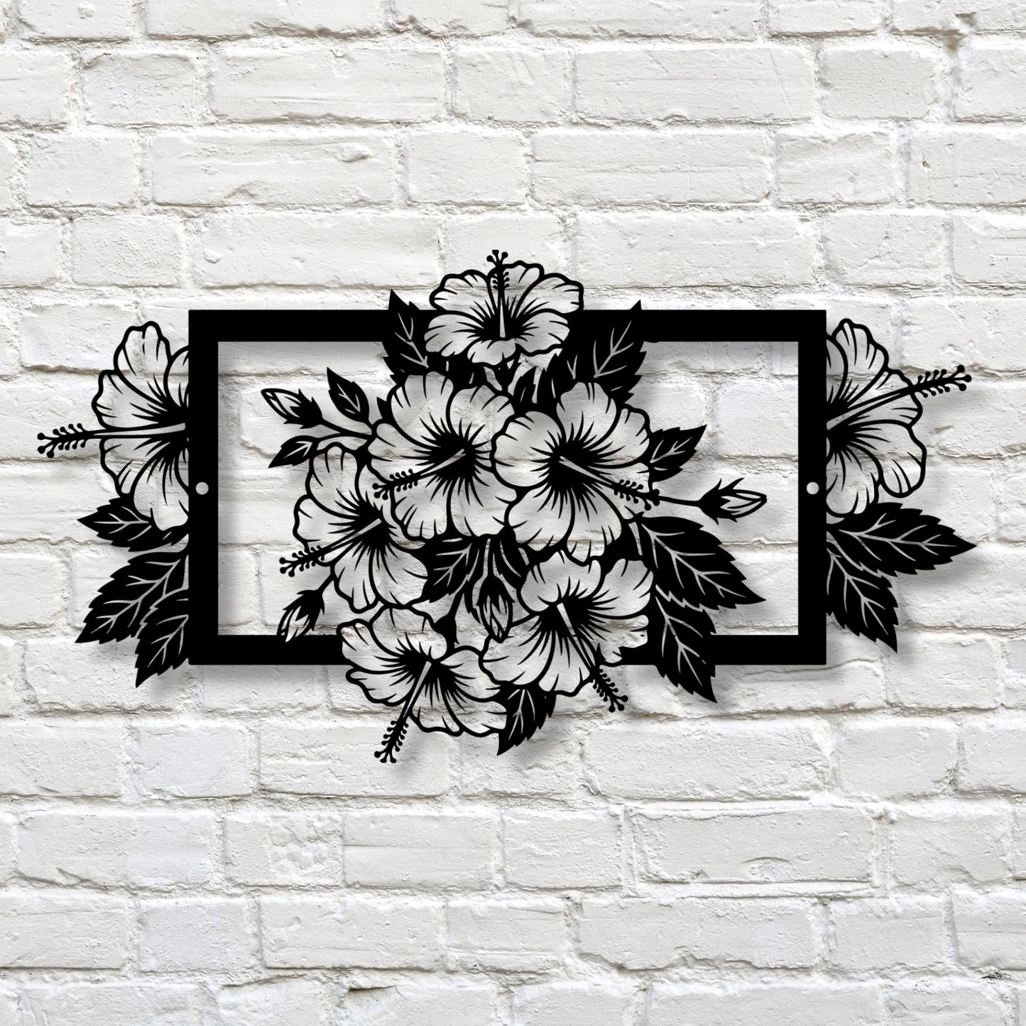 Wildflower Metal Wall Art, Floral Wall Decor, Botanical Art, Nature Wall Art, Farmhouse Rustic Decor, Garden Flower Gift for Her