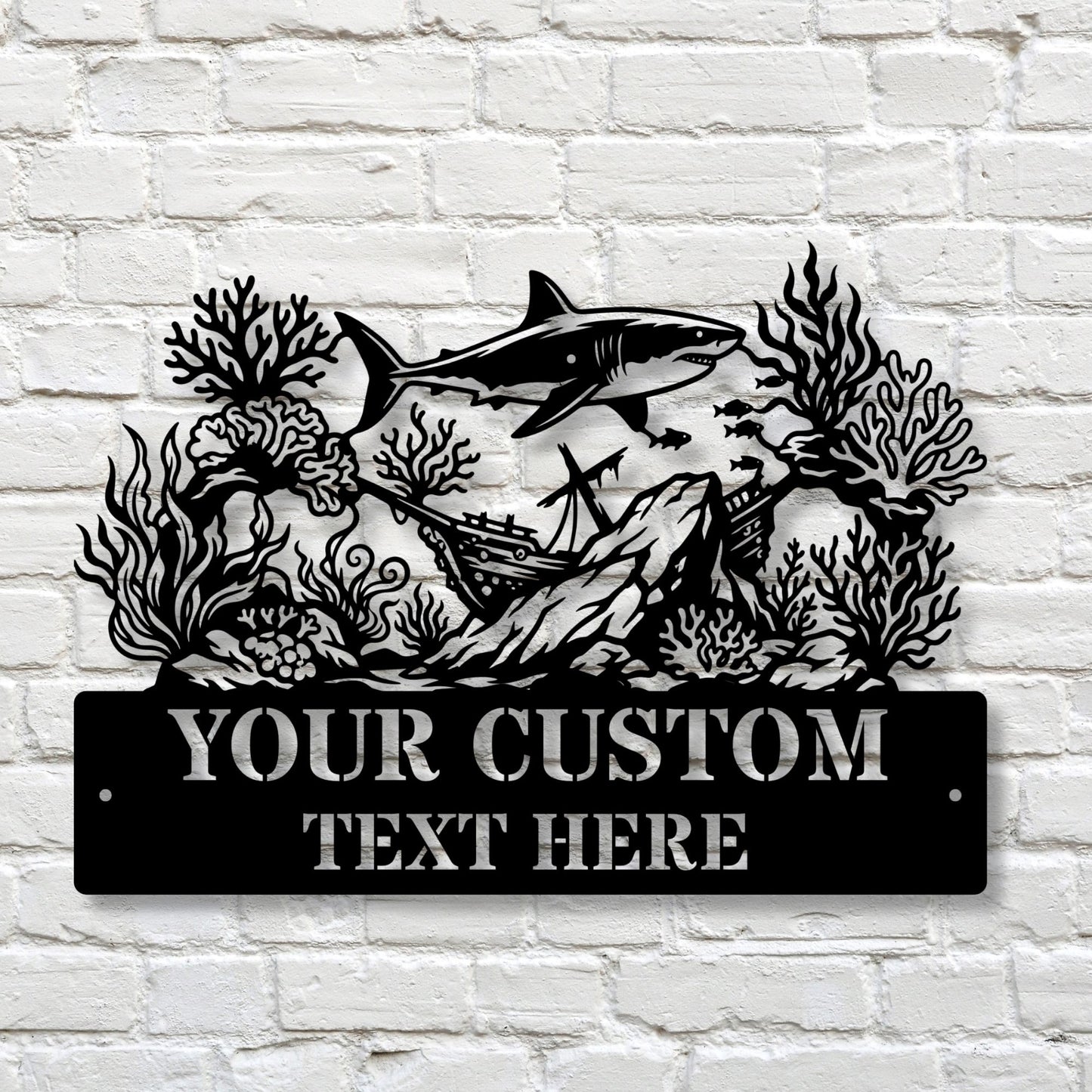 Personalized Seaside Metal Sign, Custom Beach House Sign, Coastal Decor, Ocean Wall Art, Nautical Home Decor, Beach Gift for Her