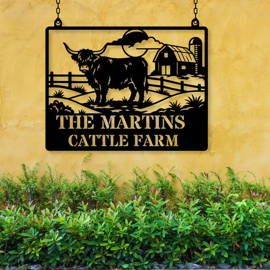 Custom Name Metal Farm Sign, Personalized Farm Decor, Ranch Sign, Farmhouse Gift, Rustic Metal Sign, Barn Entrance Sign, Homestead Decor