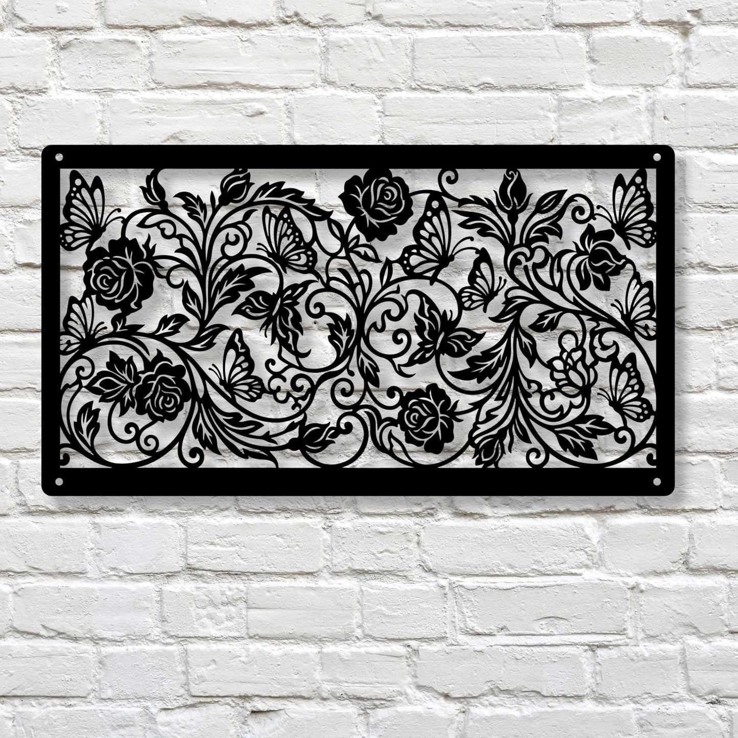 Butterfly Metal Wall Art, Butterfly Wall Decor, Metal Wall Hanging, Garden Wall Art, Outdoor Metal Art, Nature Home Decor Gift