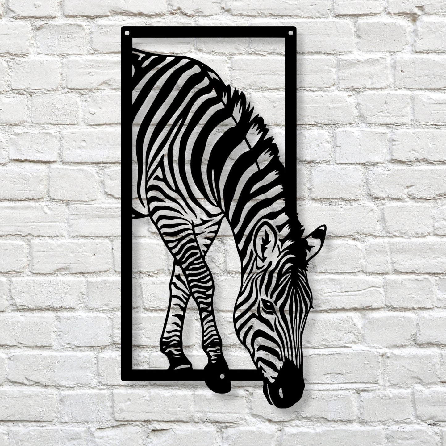 Zebra Wall Metal Art, Zebra Metal Wall Decor, Safari Animal Art, Wildlife Home Decor, African Zebra Wall Art, Metal Art Gift for Home