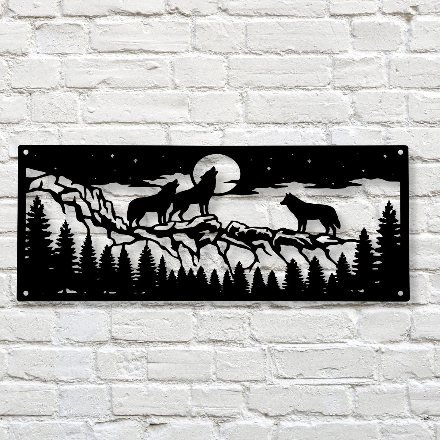 Wolves pack wall art decor, wolf wall art, wildlife art print, animal wall decor, nature home decor, rustic cabin art, forest animals