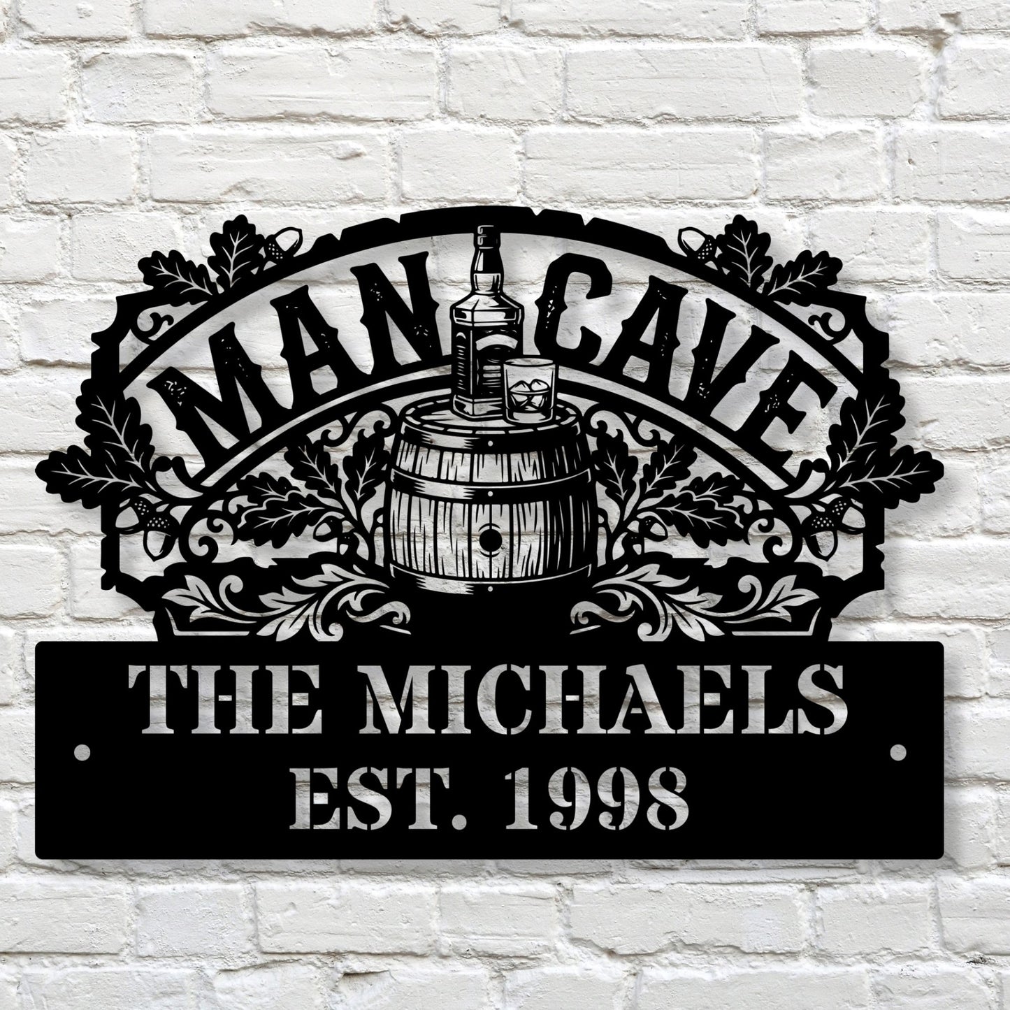 Custom Home Bar Decor, Personalized Man Cave Bar Metal Sign, Funny Pub Sign, Gift for Him, Husband Father Day Gift, Garage Wall Art Decor