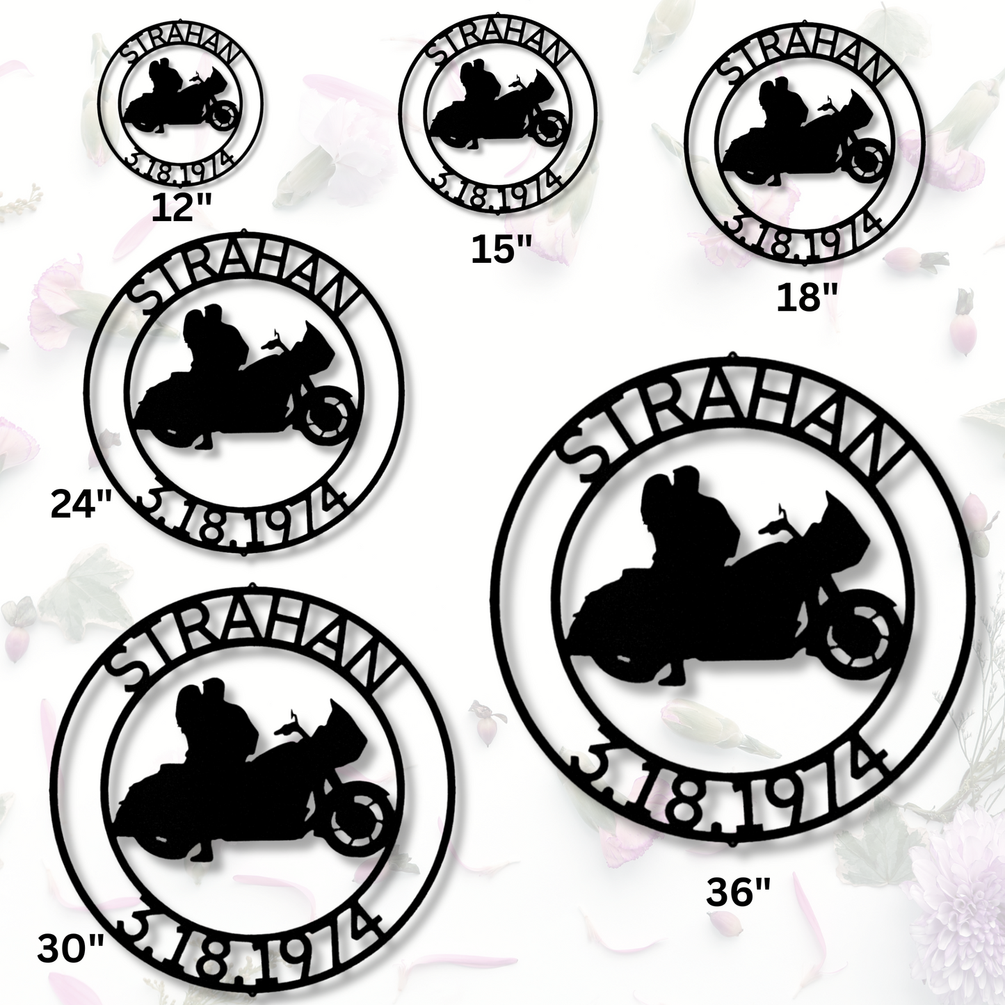 Personalized Rider Couple Metal Sign, Custom Name Decor For Newly-Wed Riders, Housewarming Gift, Anniversary Gift.