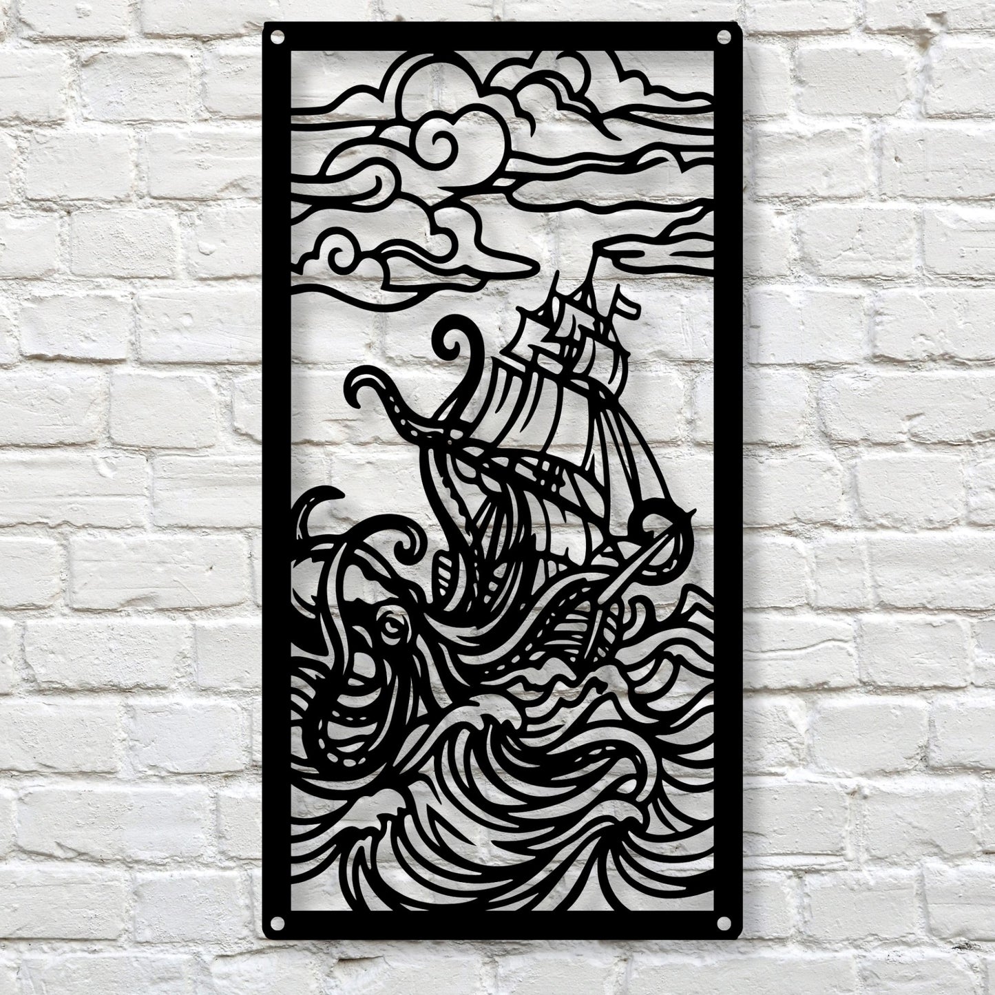 Sea Creature Metal Wall Art, Ocean Wall Decor, Nautical Wall Art, Marine Life Art, Coastal Decor, Beach House Wall Art, Metal Sea Animal