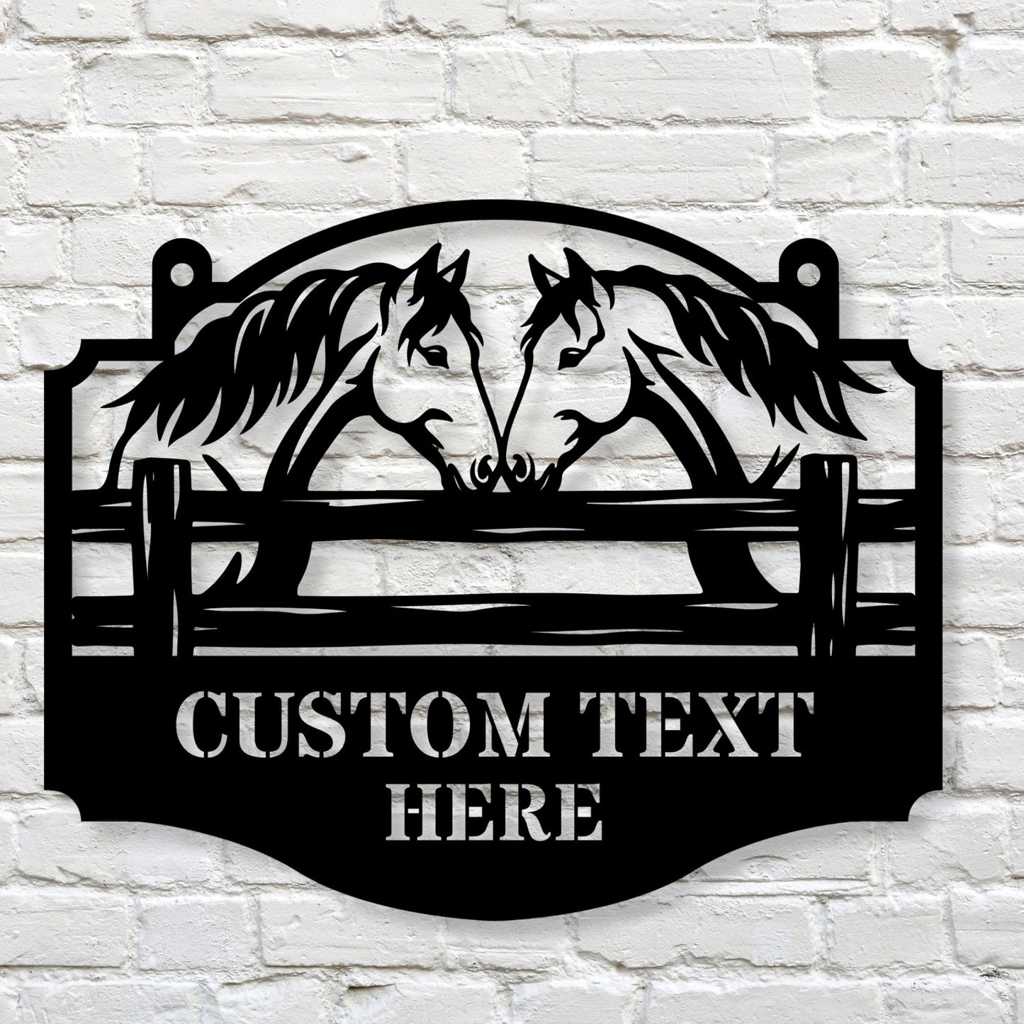 Personalized Horse Ranch Metal Sign, Custom Horse Sign, Farm Decor, Equestrian Gift, Stable Sign, Ranch Wall Art, Horse Lover Gift